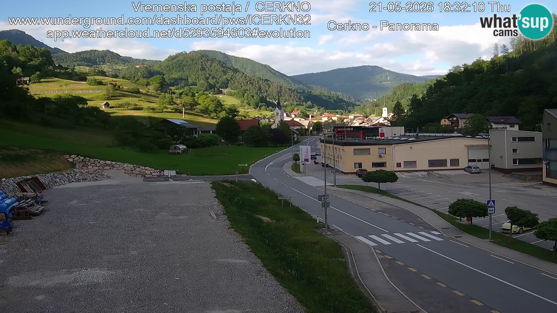Cerkno Stadteingang Live-Webcam