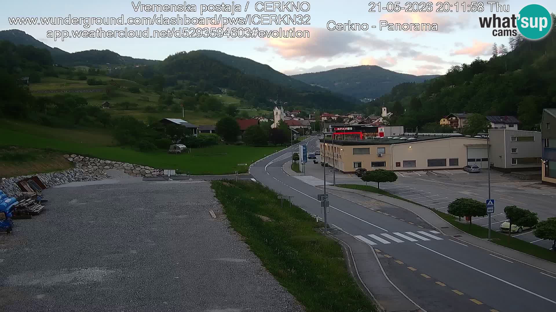Cerkno Stadteingang Live-Webcam