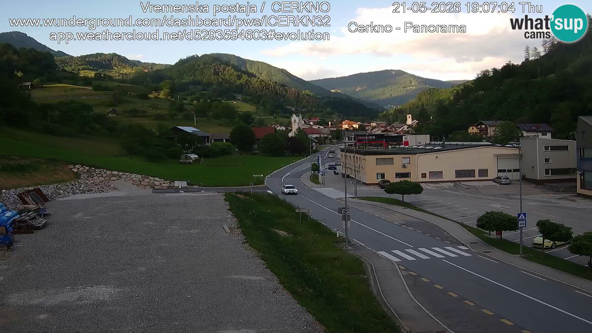 Cerkno ulaz u grad – Kamera uživo