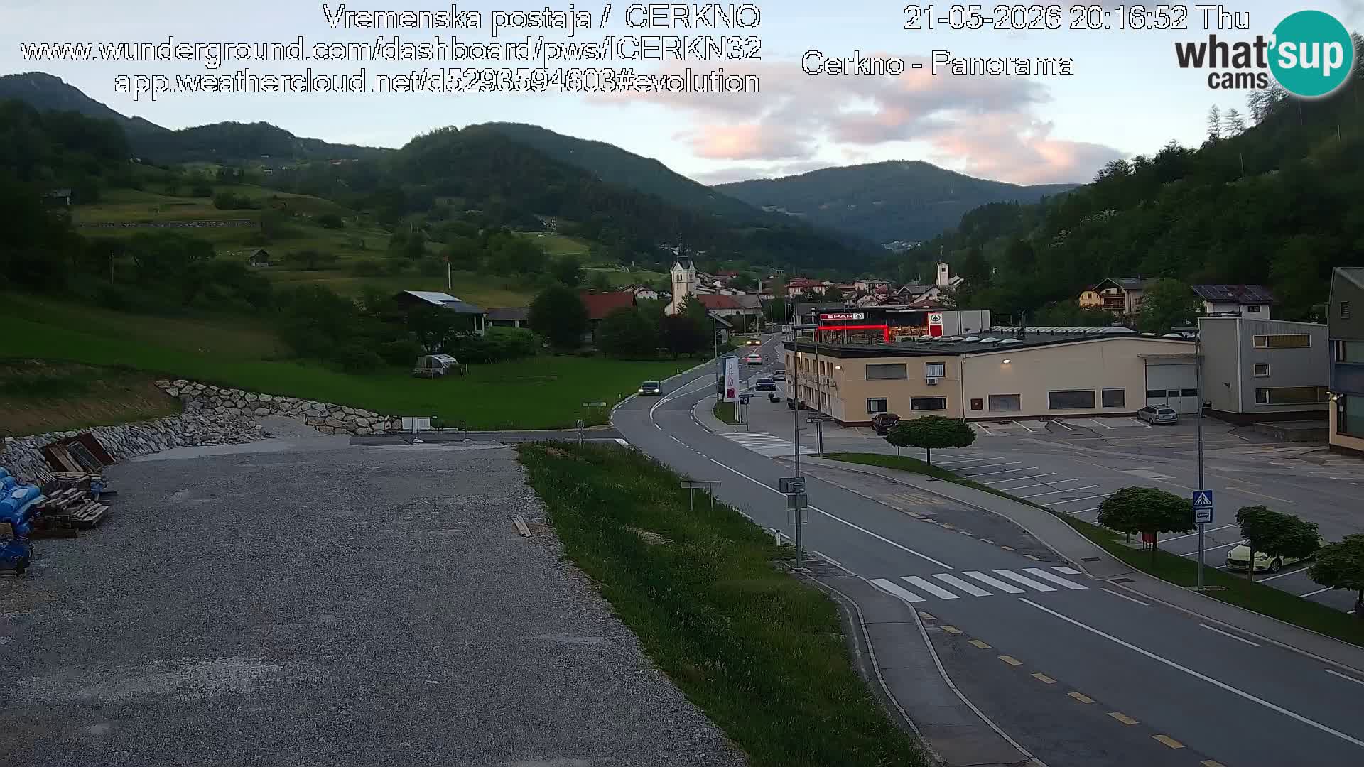 Cerkno Stadteingang Live-Webcam