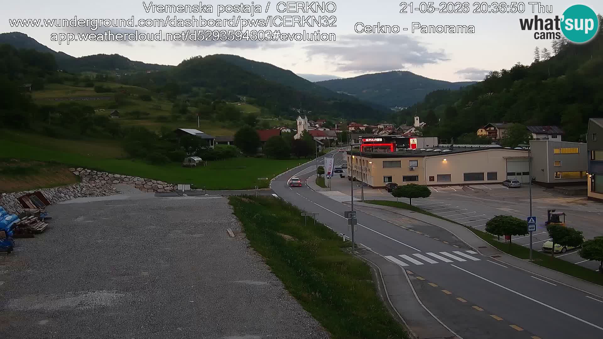 Cerkno ulaz u grad – Kamera uživo