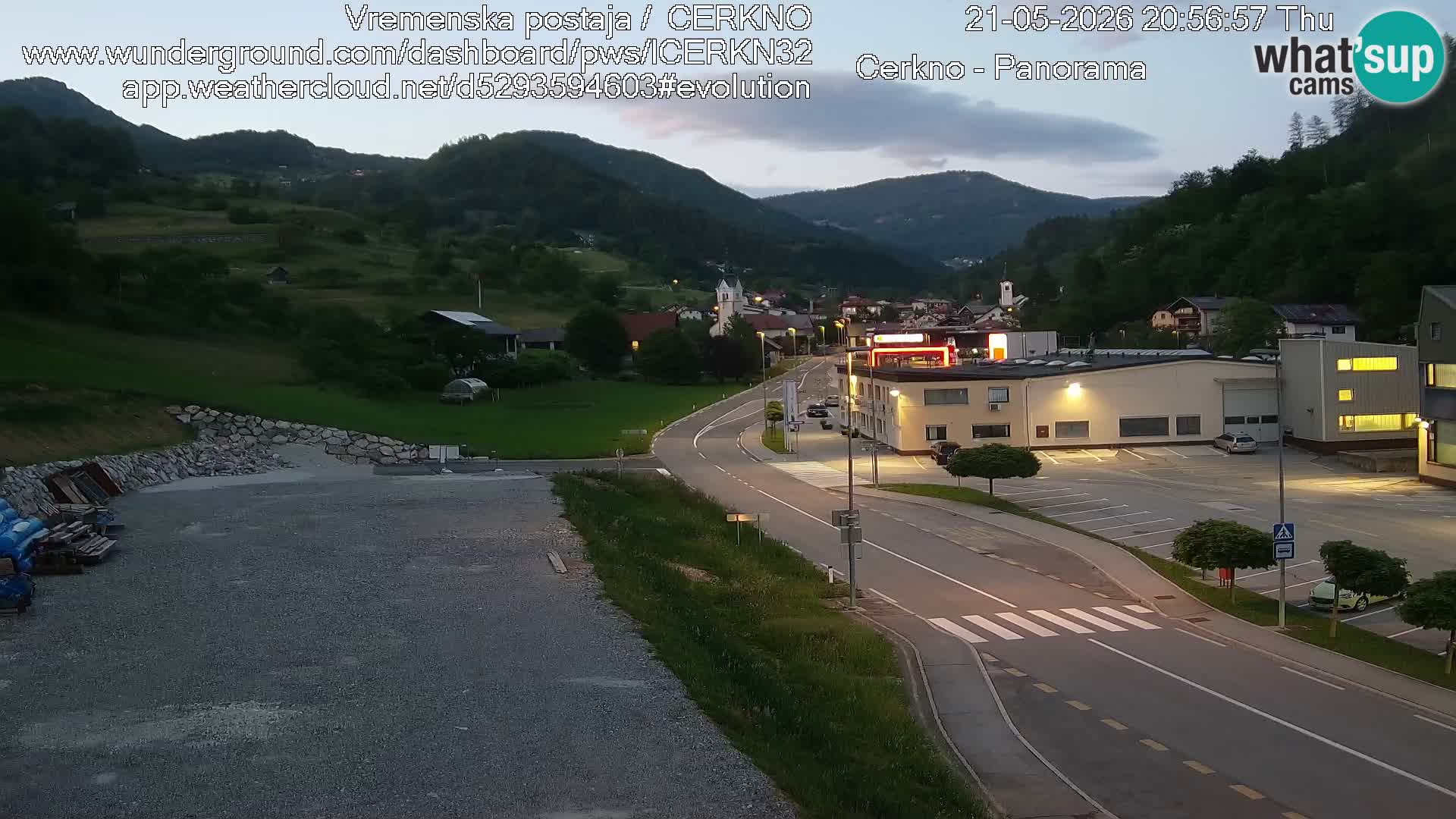 Cerkno Stadteingang Live-Webcam