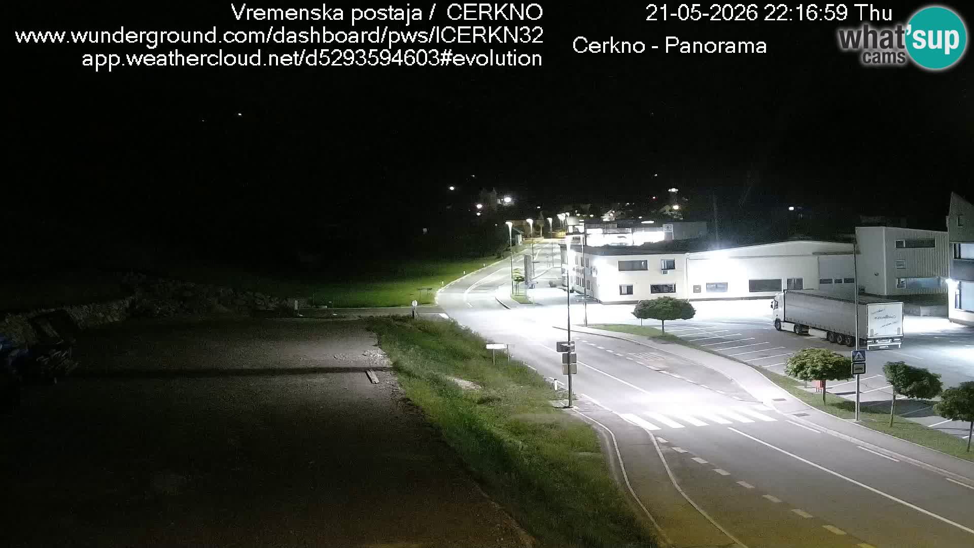 Cerkno city entrance Live Webcam