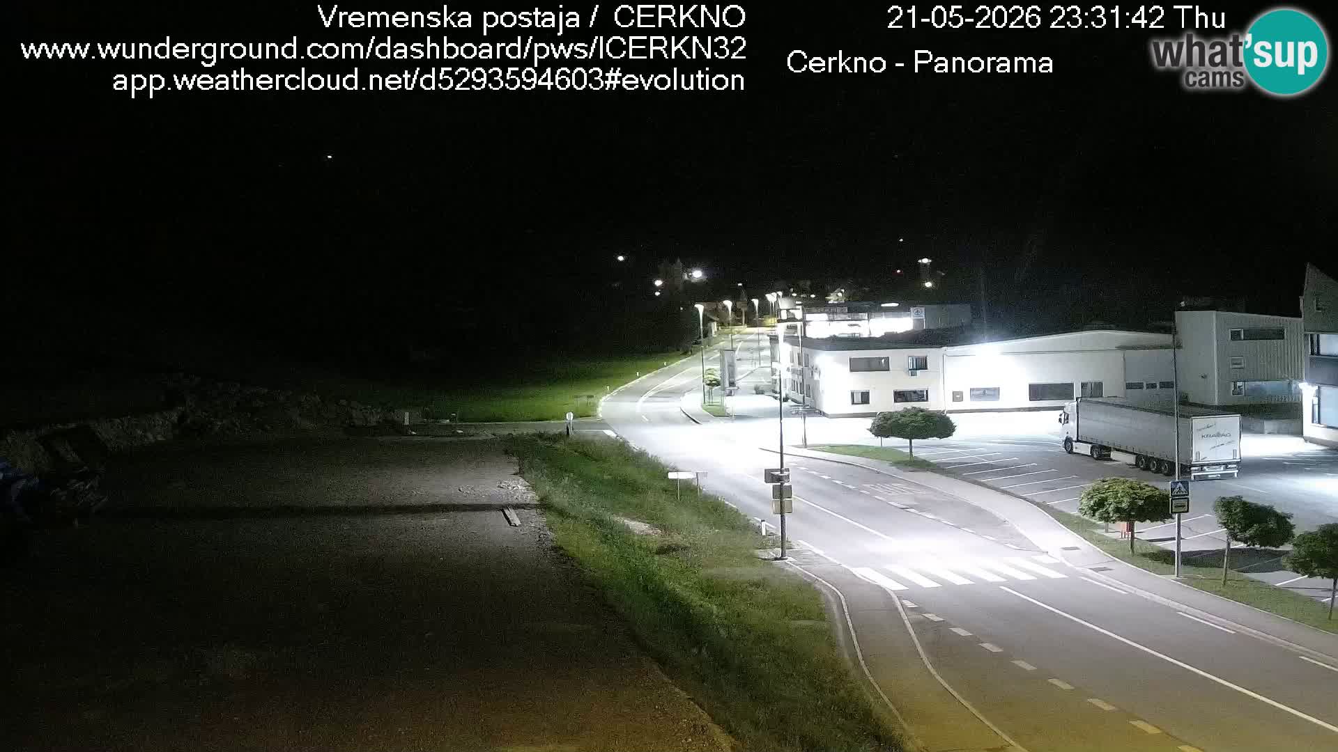 Webcam en direct – Entrée de la ville de Cerkno