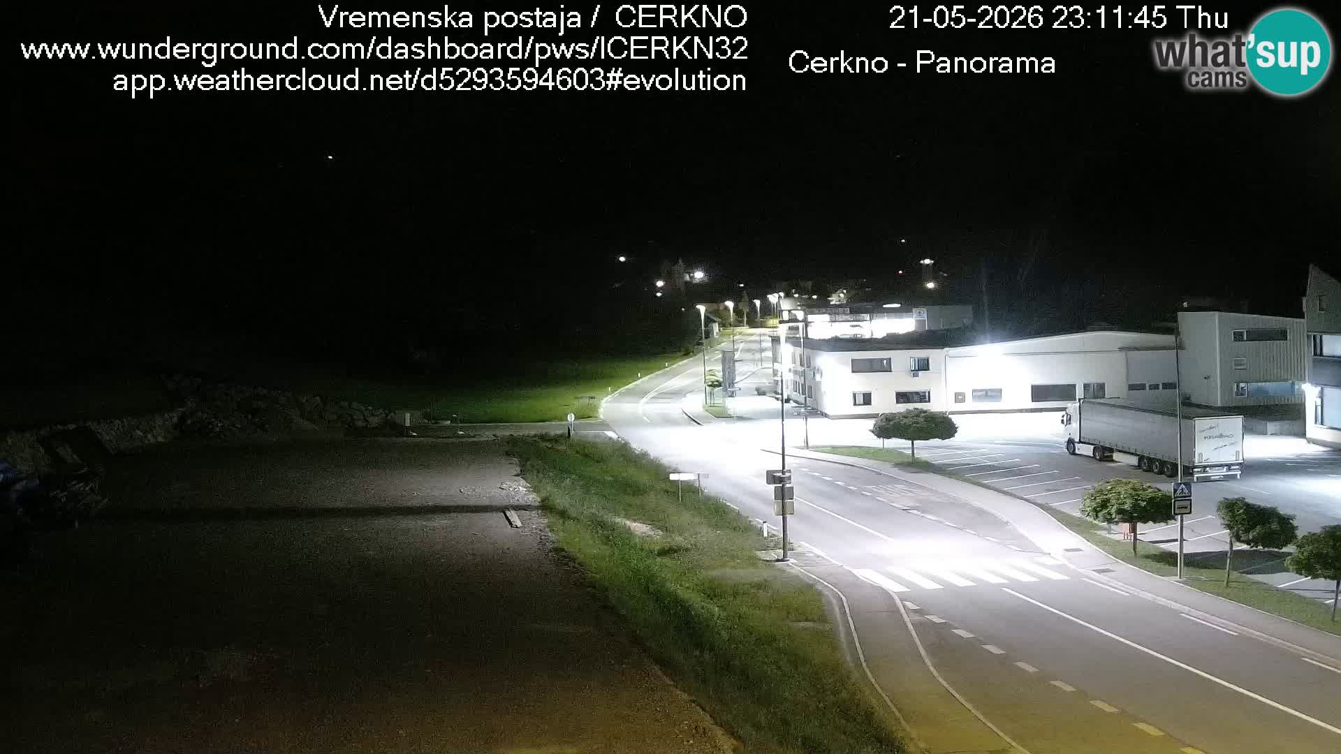 Webcam en direct – Entrée de la ville de Cerkno