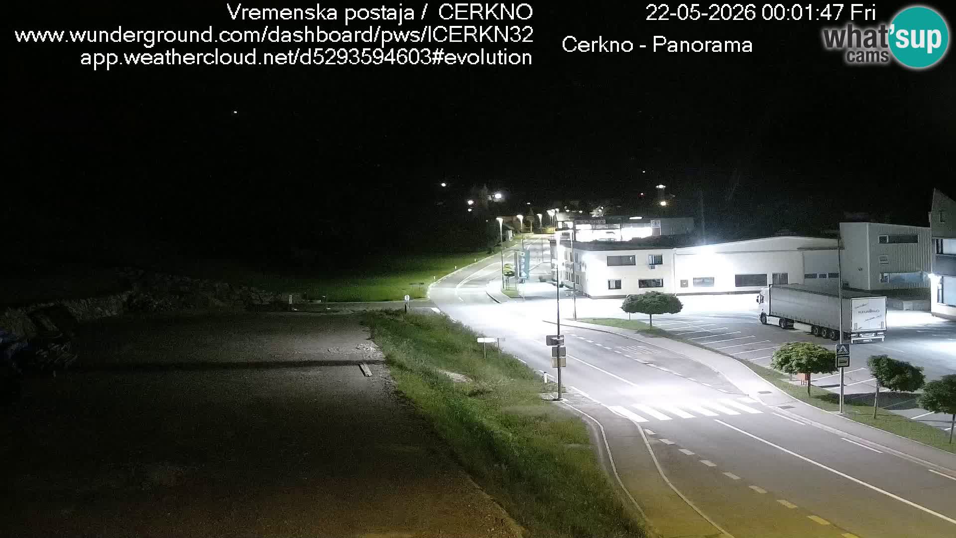 Webcam en direct – Entrée de la ville de Cerkno