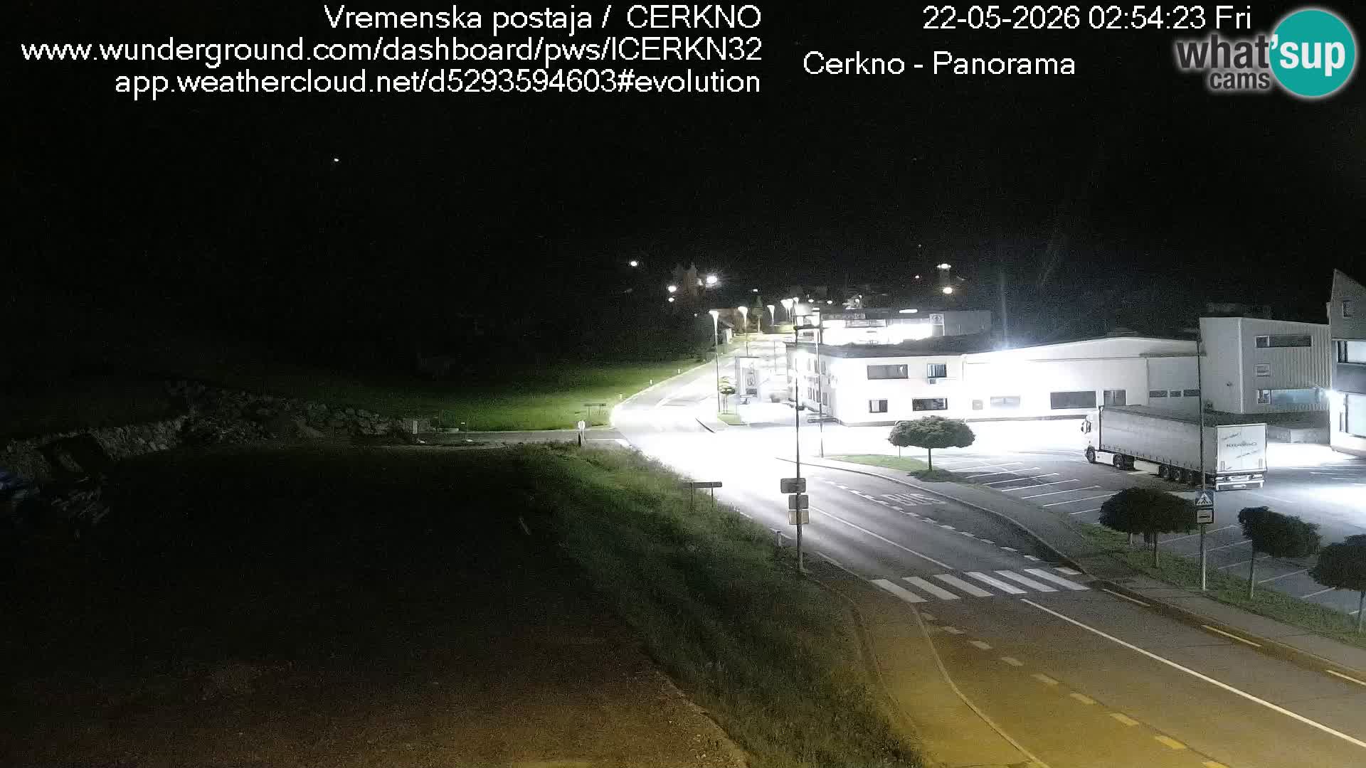 Cerkno city entrance Live Webcam