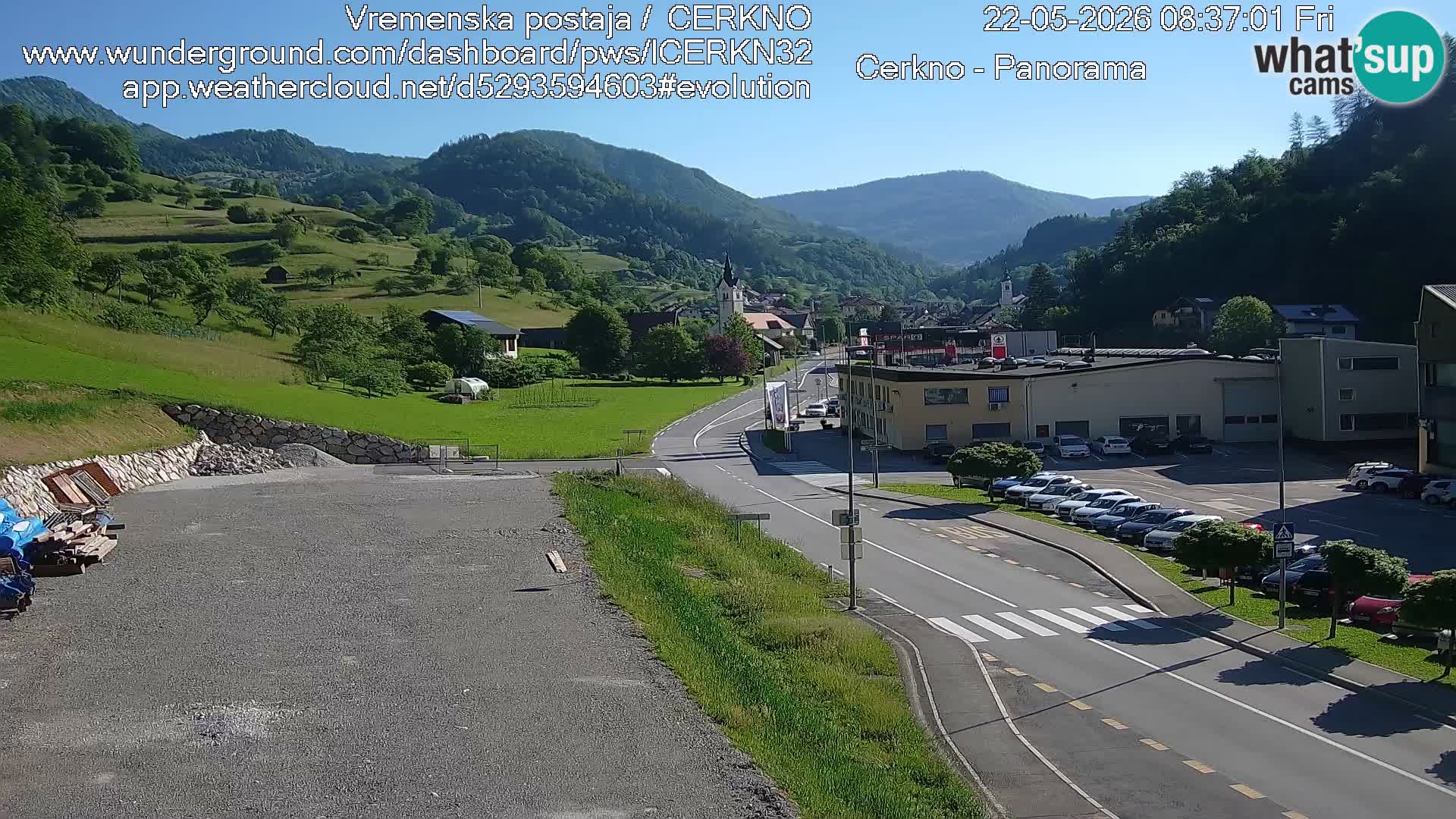 Cerkno ulaz u grad – Kamera uživo