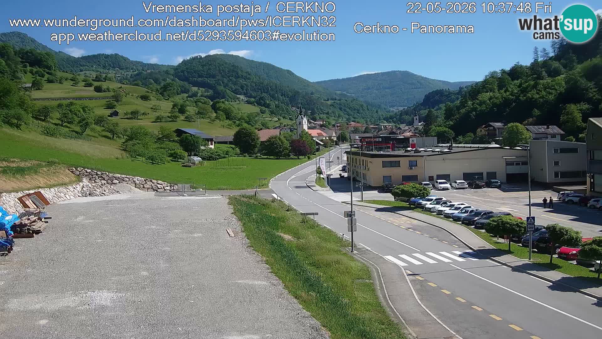 Cerkno ulaz u grad – Kamera uživo