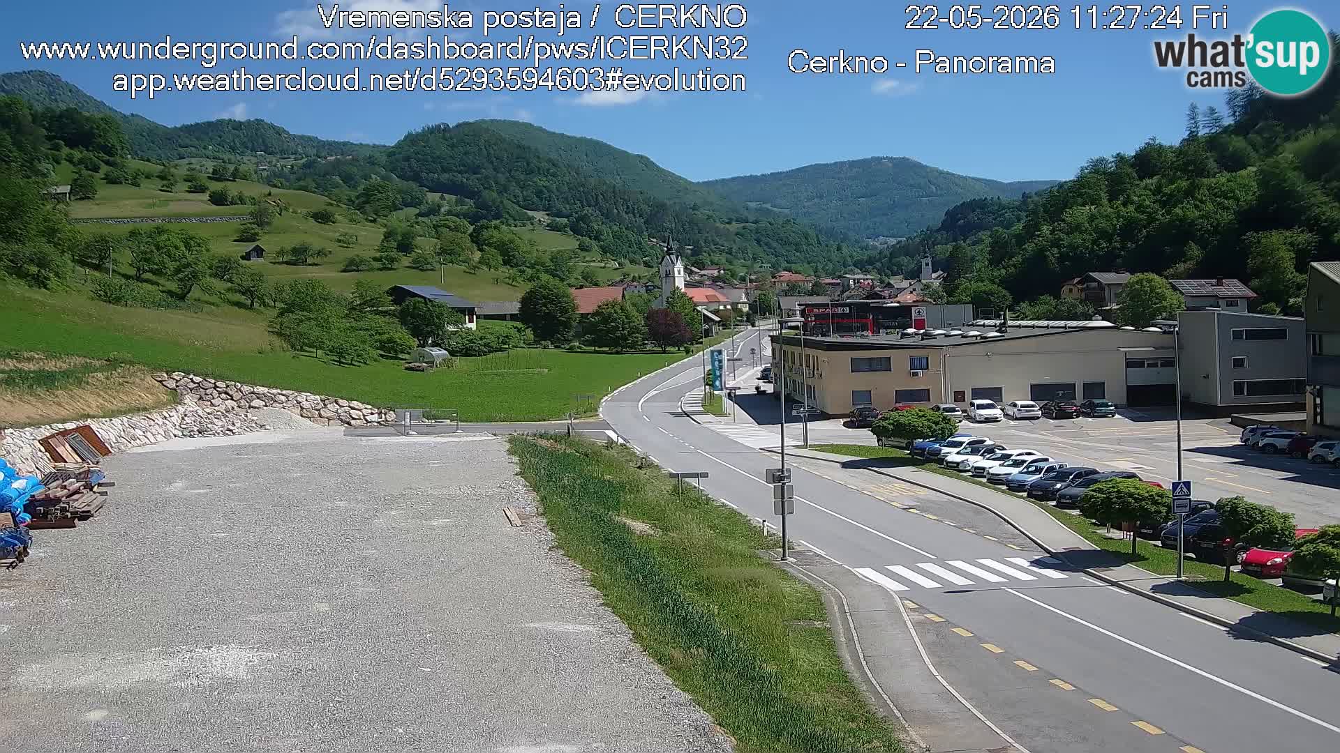 Cerkno ulaz u grad – Kamera uživo