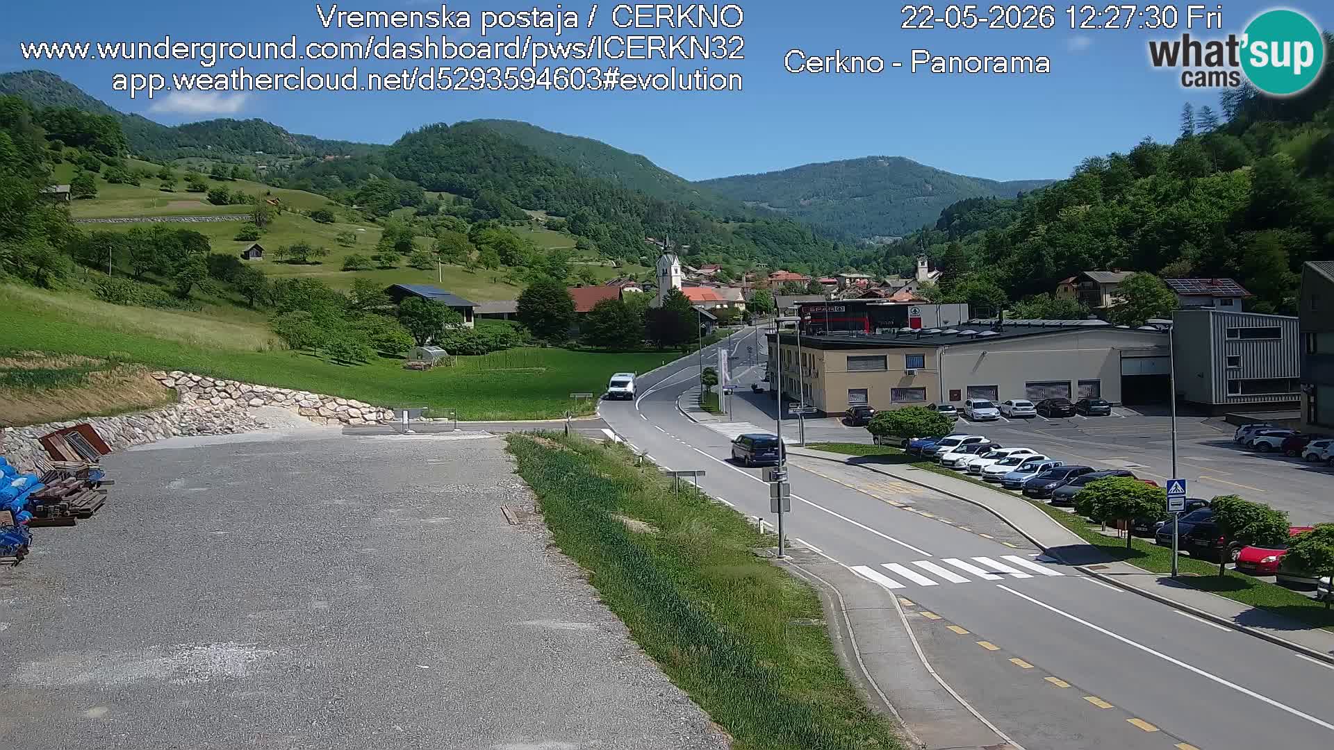Cerkno Stadteingang Live-Webcam