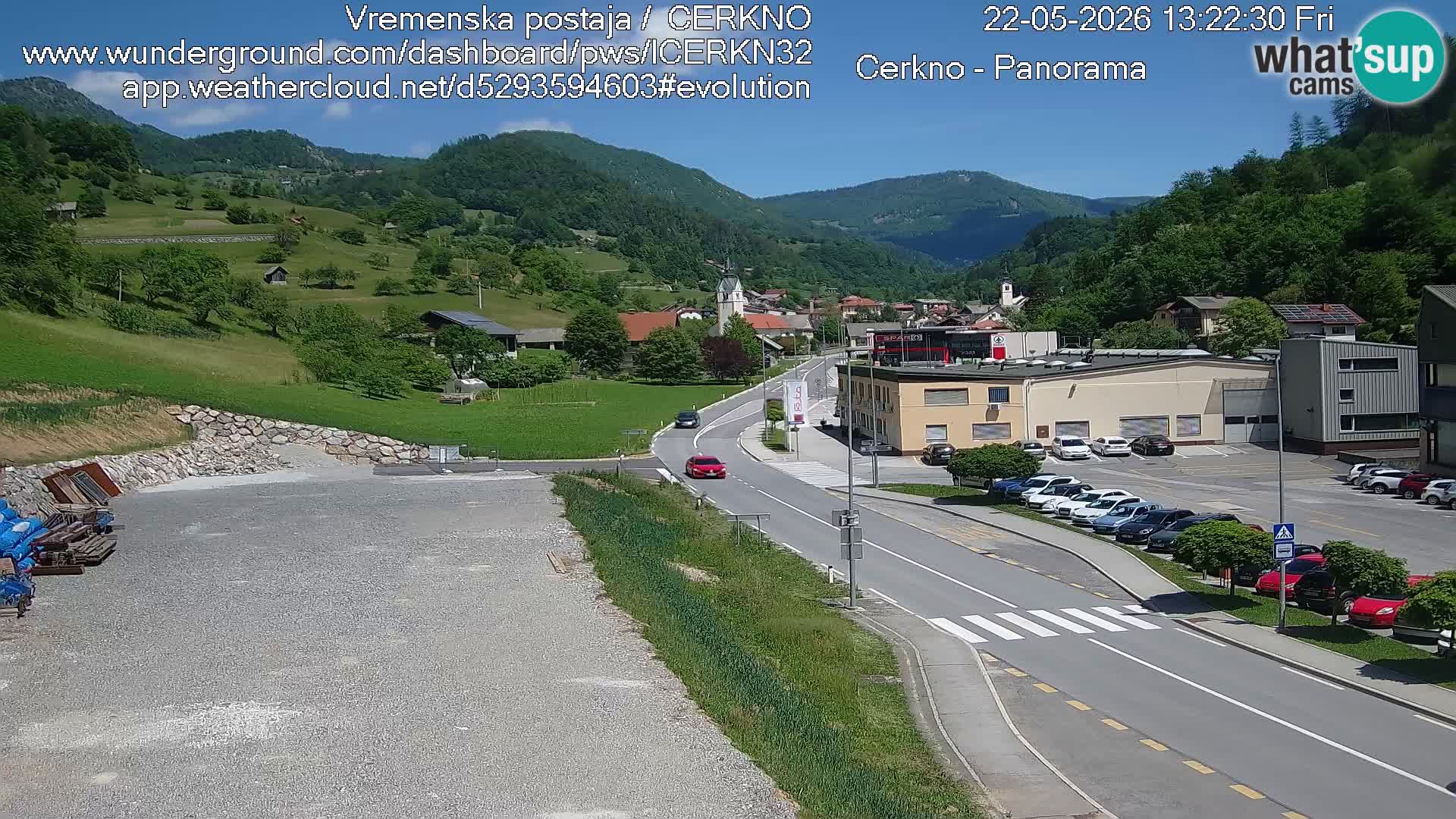 Webcam Ingresso Città di Cerkno