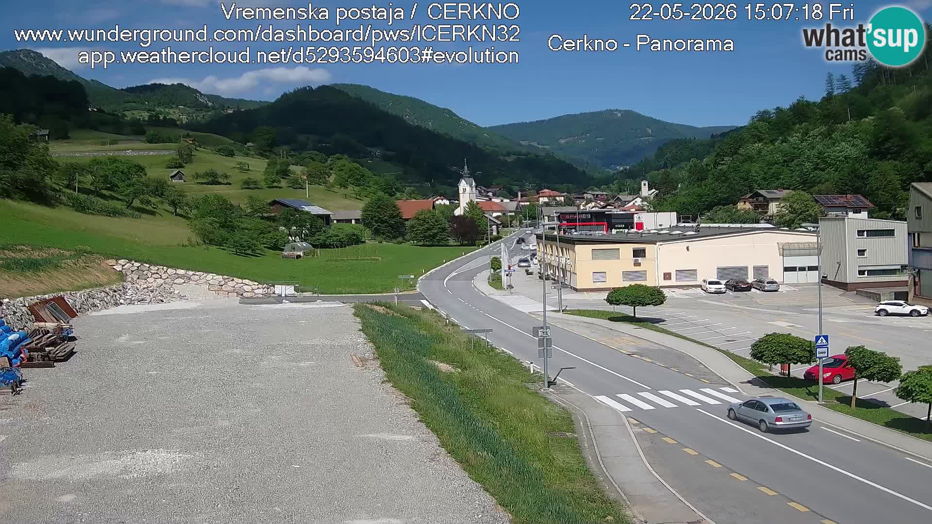 Cerkno Stadteingang Live-Webcam
