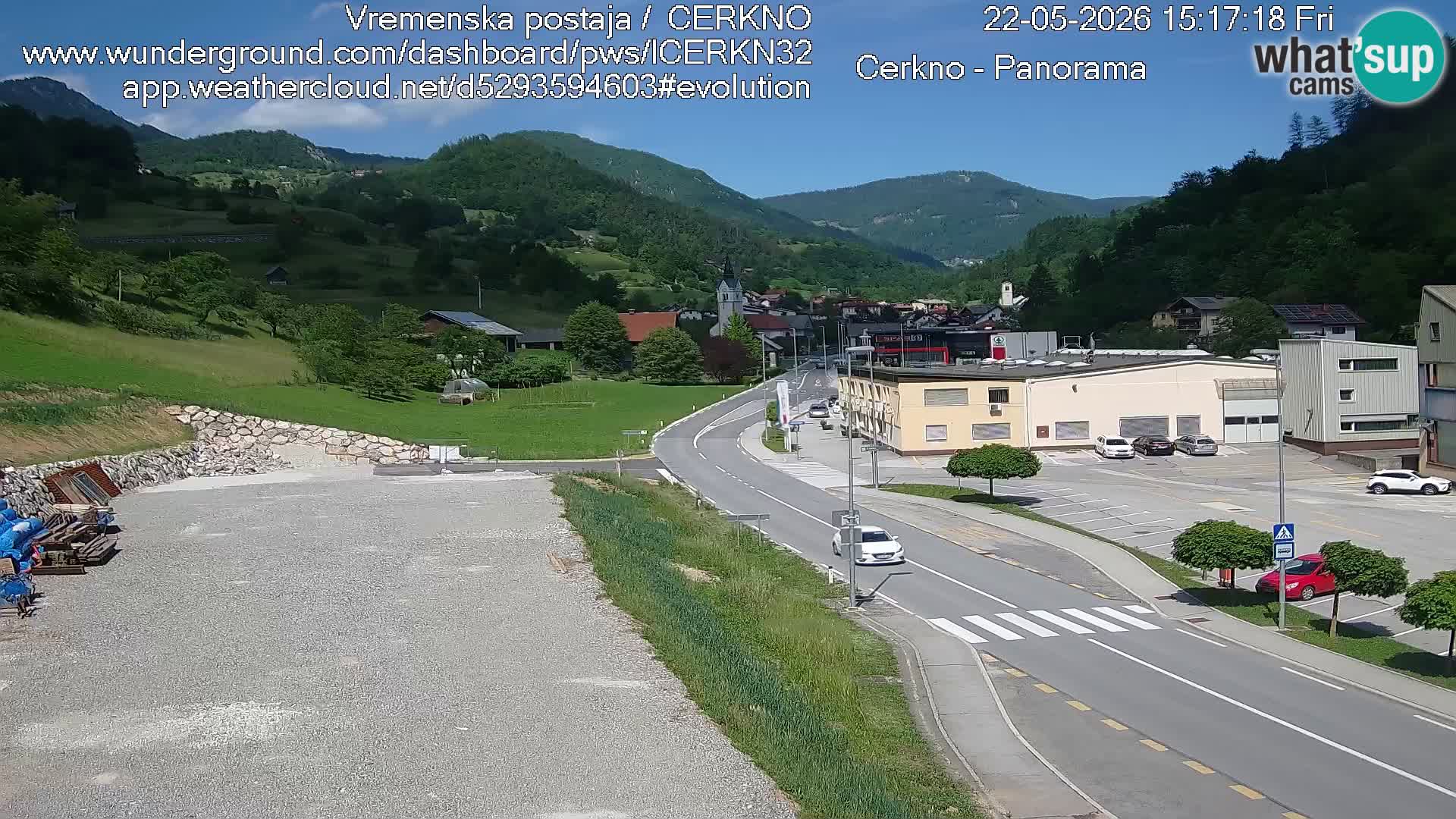 Webcam Ingresso Città di Cerkno