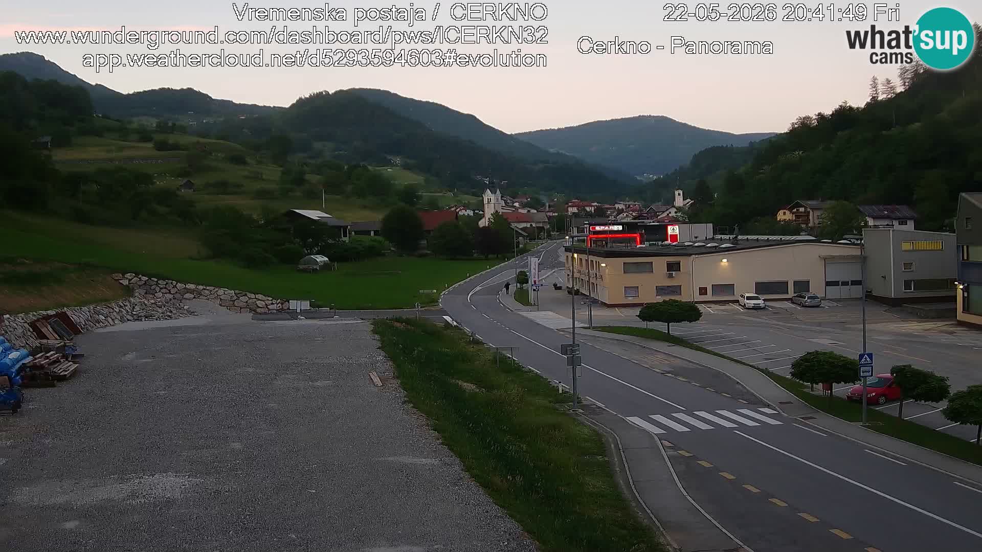 Cerkno ulaz u grad – Kamera uživo