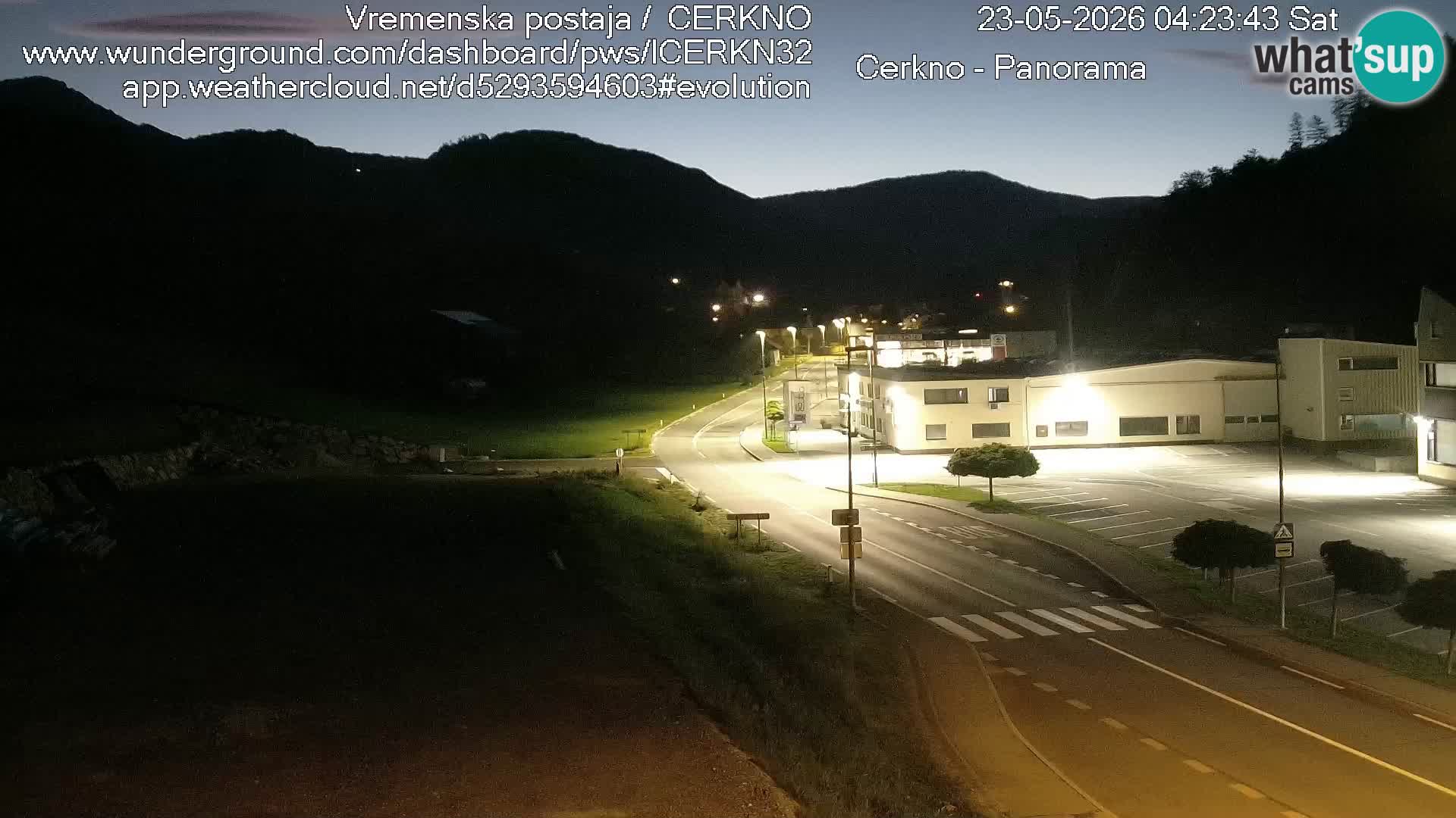 Webcam en direct – Entrée de la ville de Cerkno