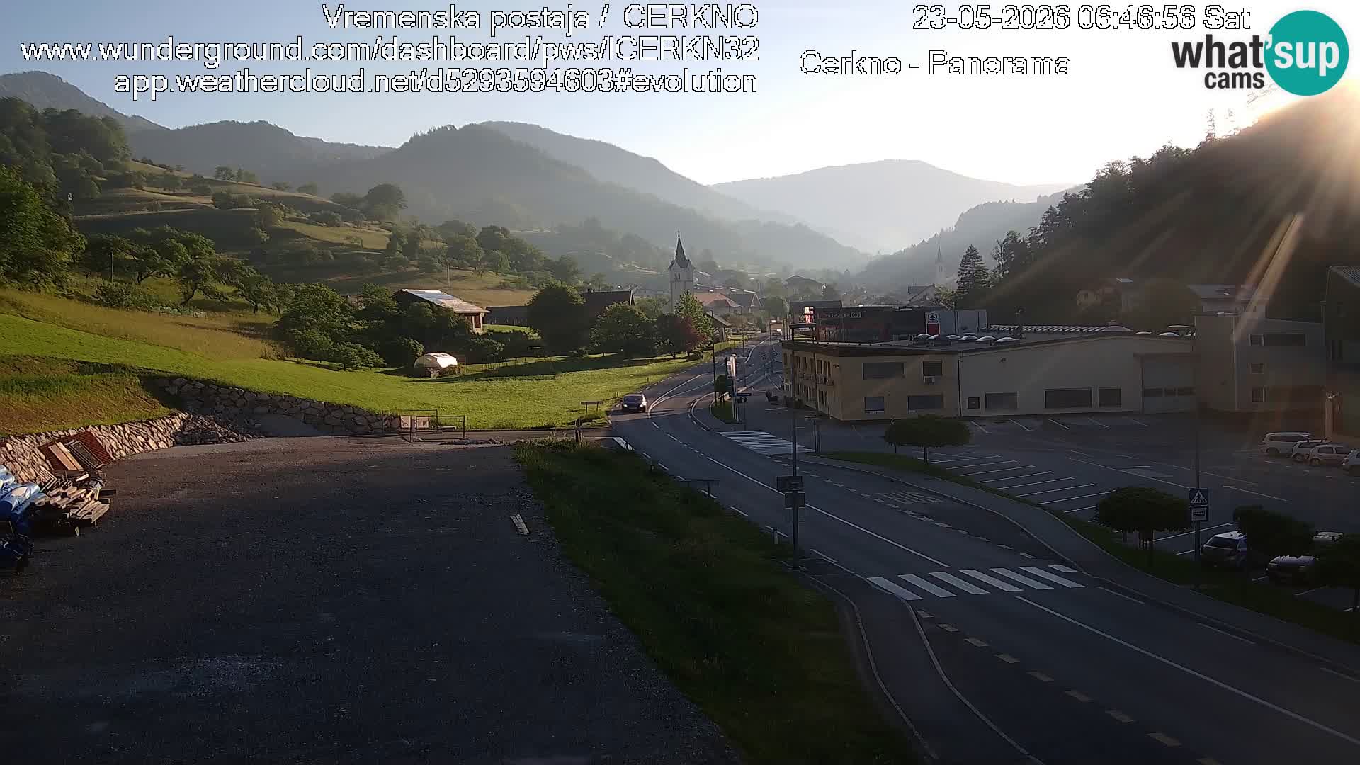 Webcam Ingresso Città di Cerkno