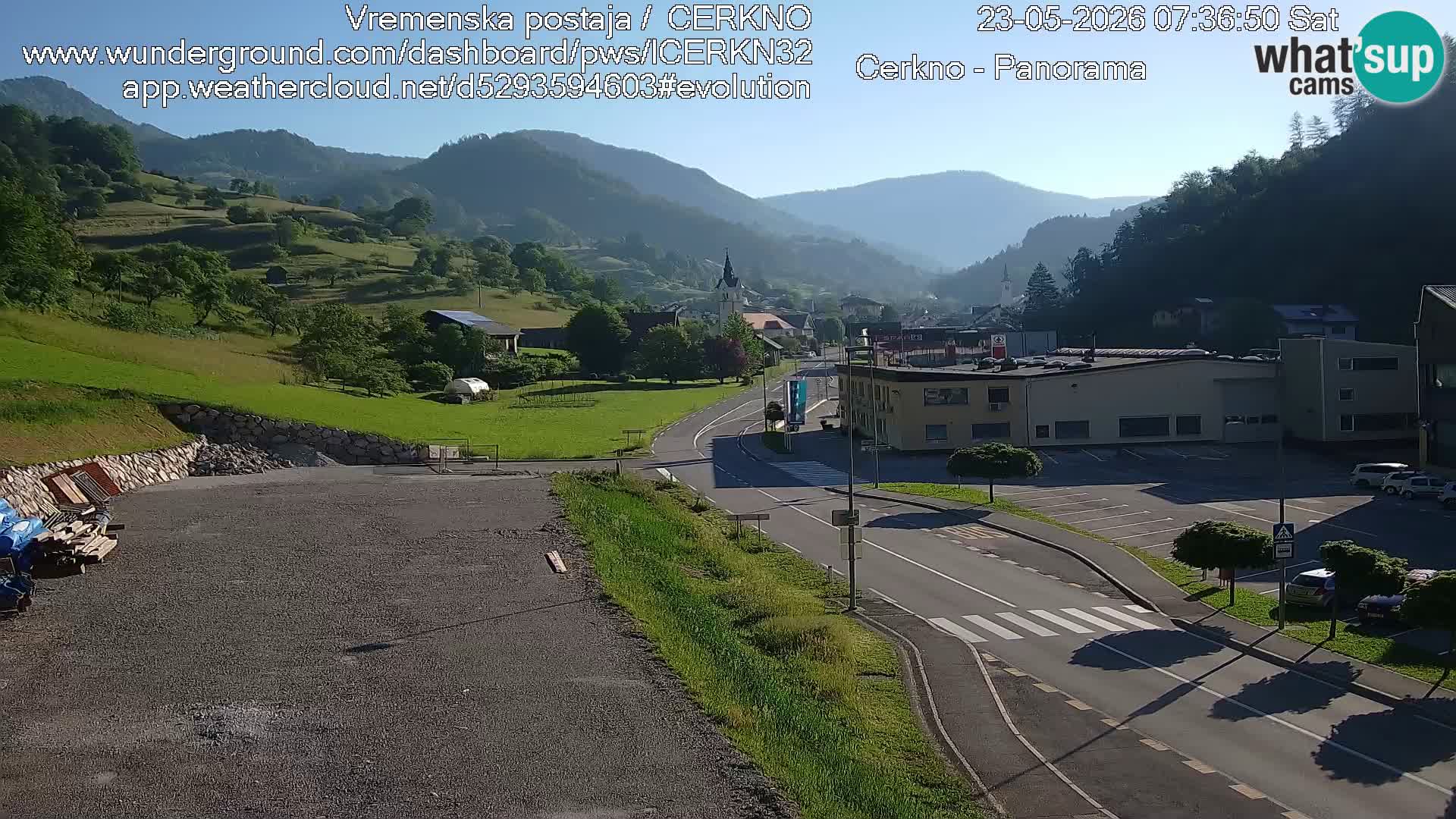 Cerkno ulaz u grad – Kamera uživo