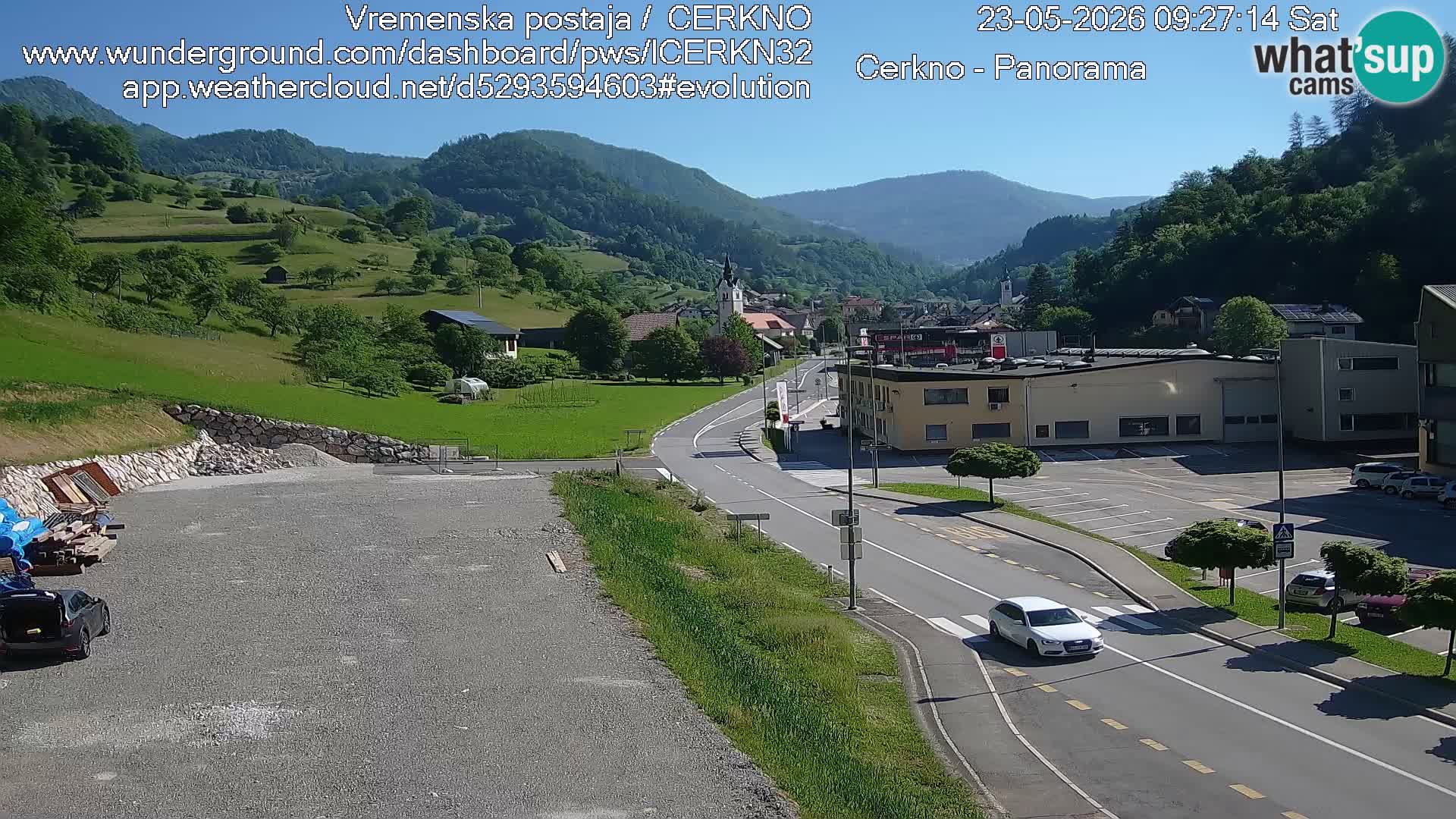 Cerkno ulaz u grad – Kamera uživo