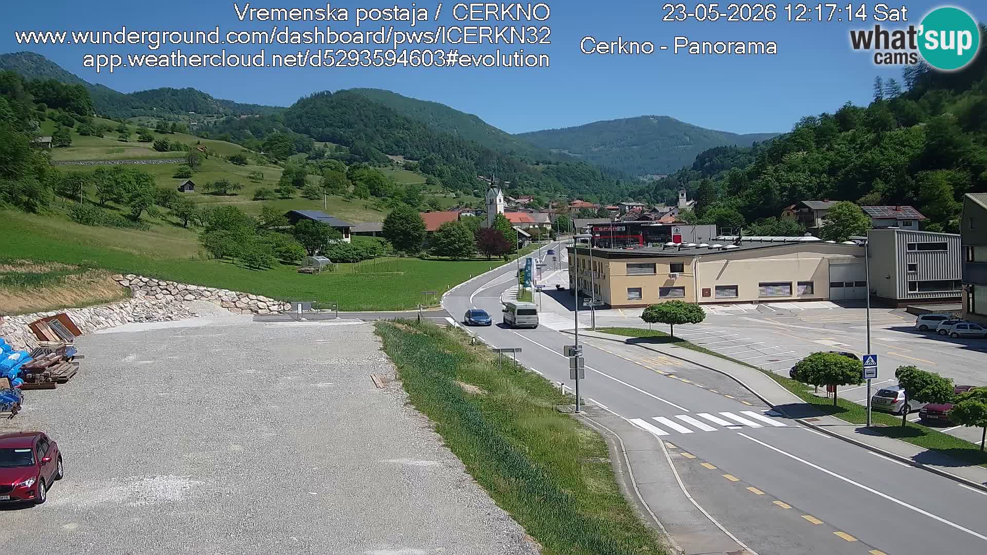 Cerkno Stadteingang Live-Webcam
