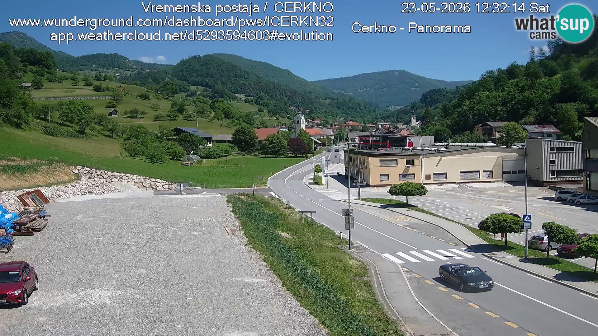 Cerkno Stadteingang Live-Webcam