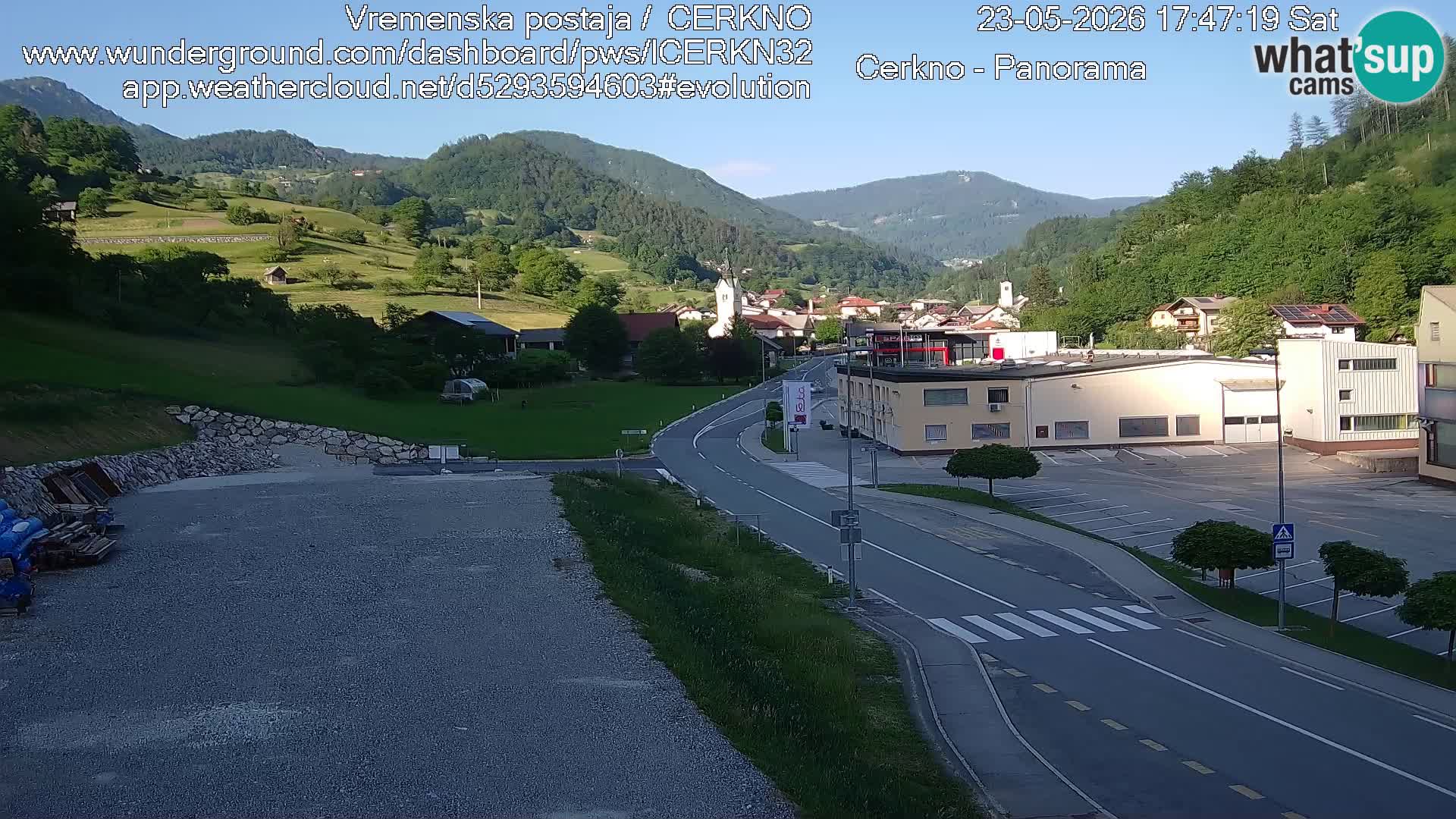 Cerkno ulaz u grad – Kamera uživo