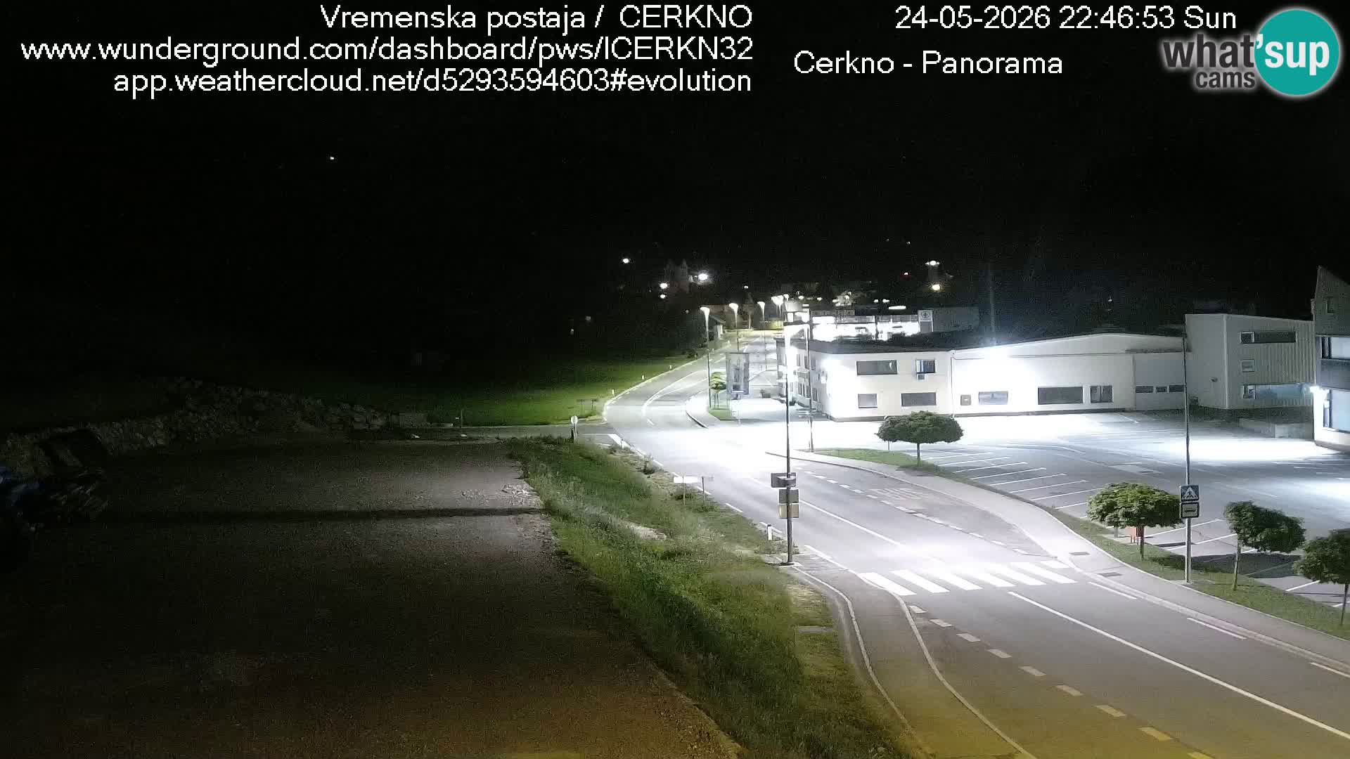 Cerkno city entrance Live Webcam