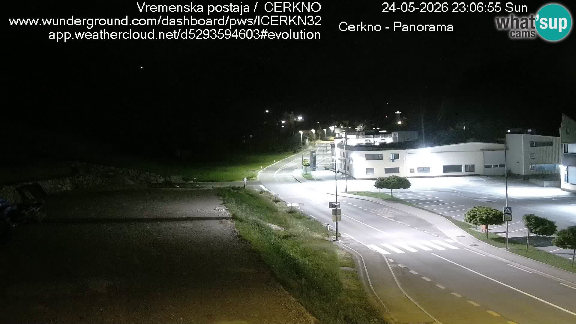 Cerkno city entrance Live Webcam