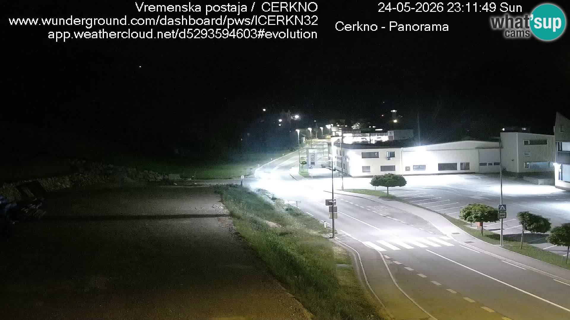 Cerkno city entrance Live Webcam
