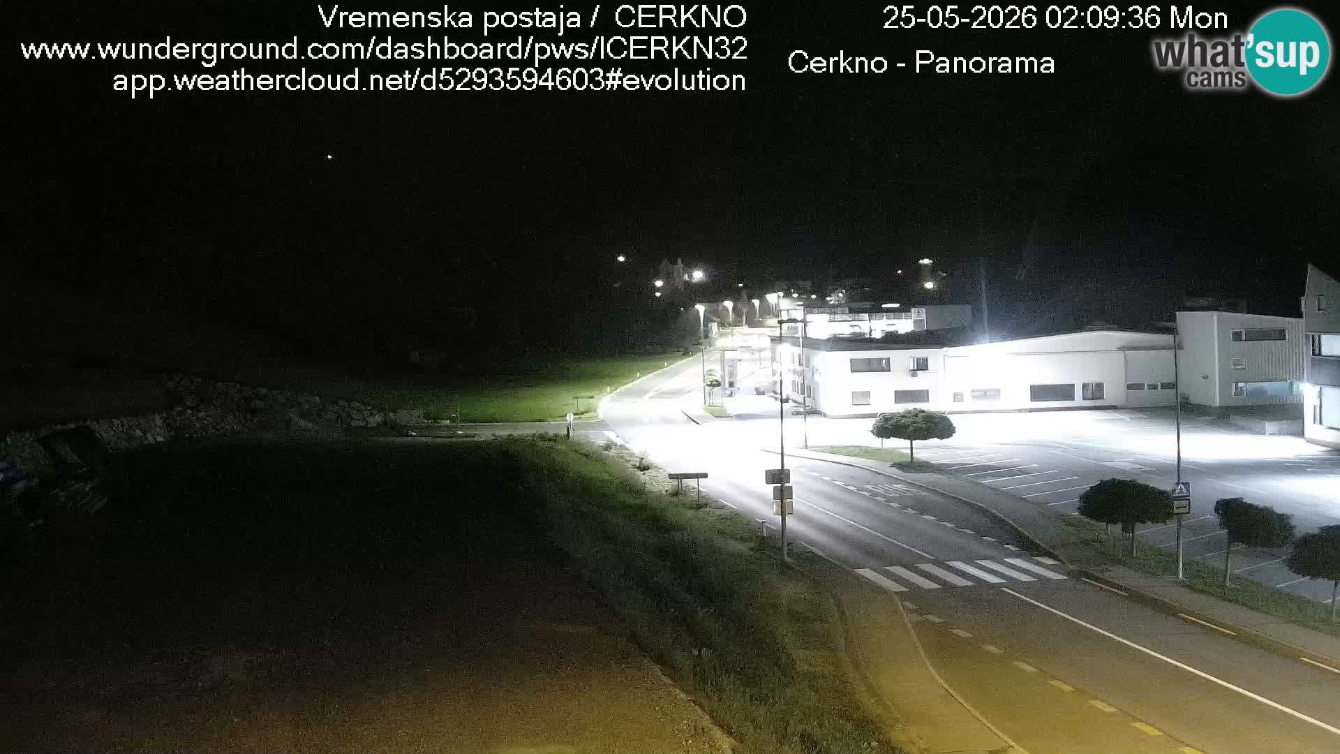 Webcam en direct – Entrée de la ville de Cerkno