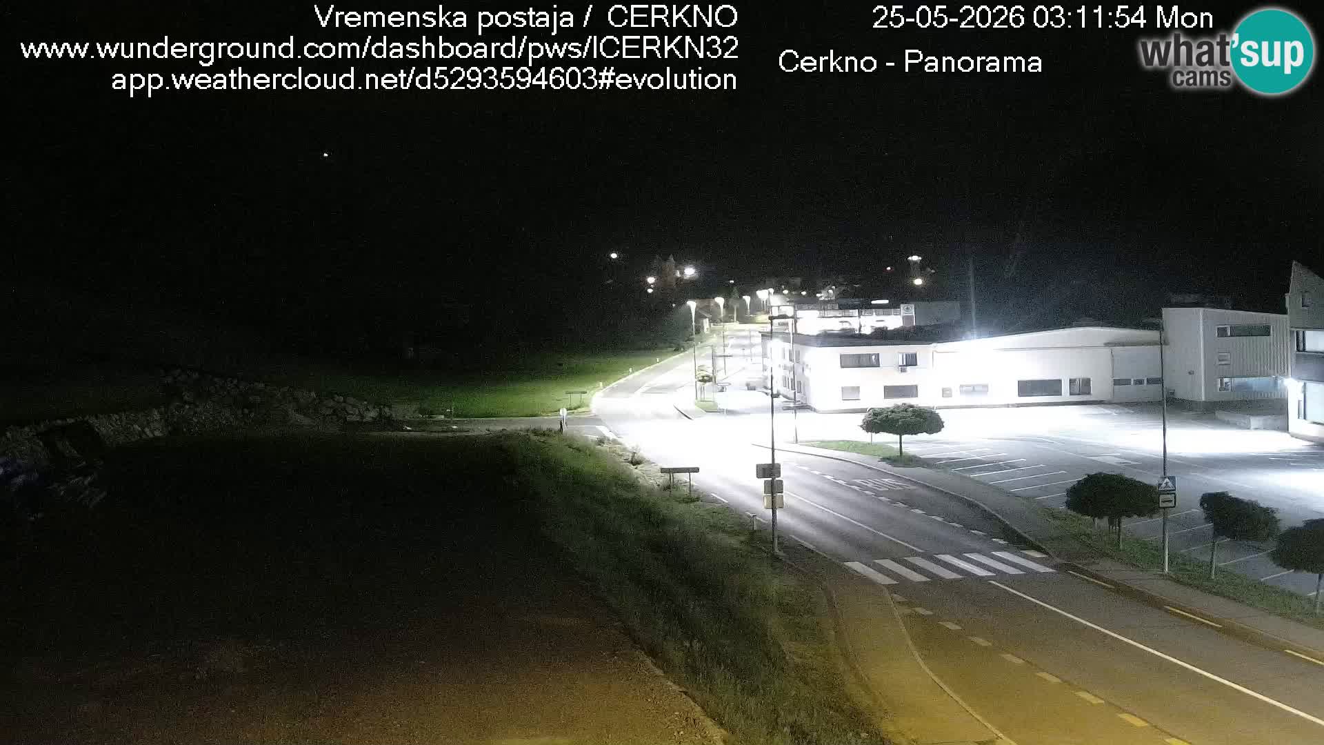 Webcam en direct – Entrée de la ville de Cerkno