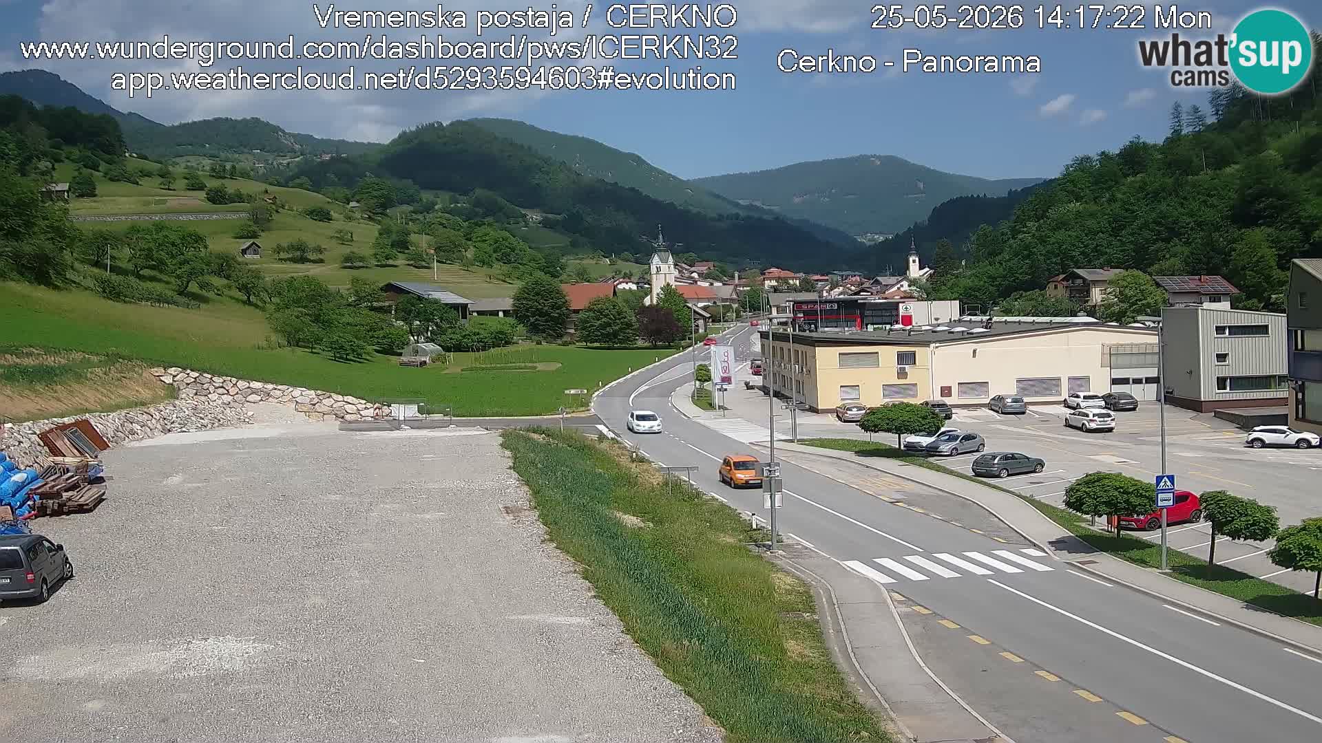 Cerkno ulaz u grad – Kamera uživo