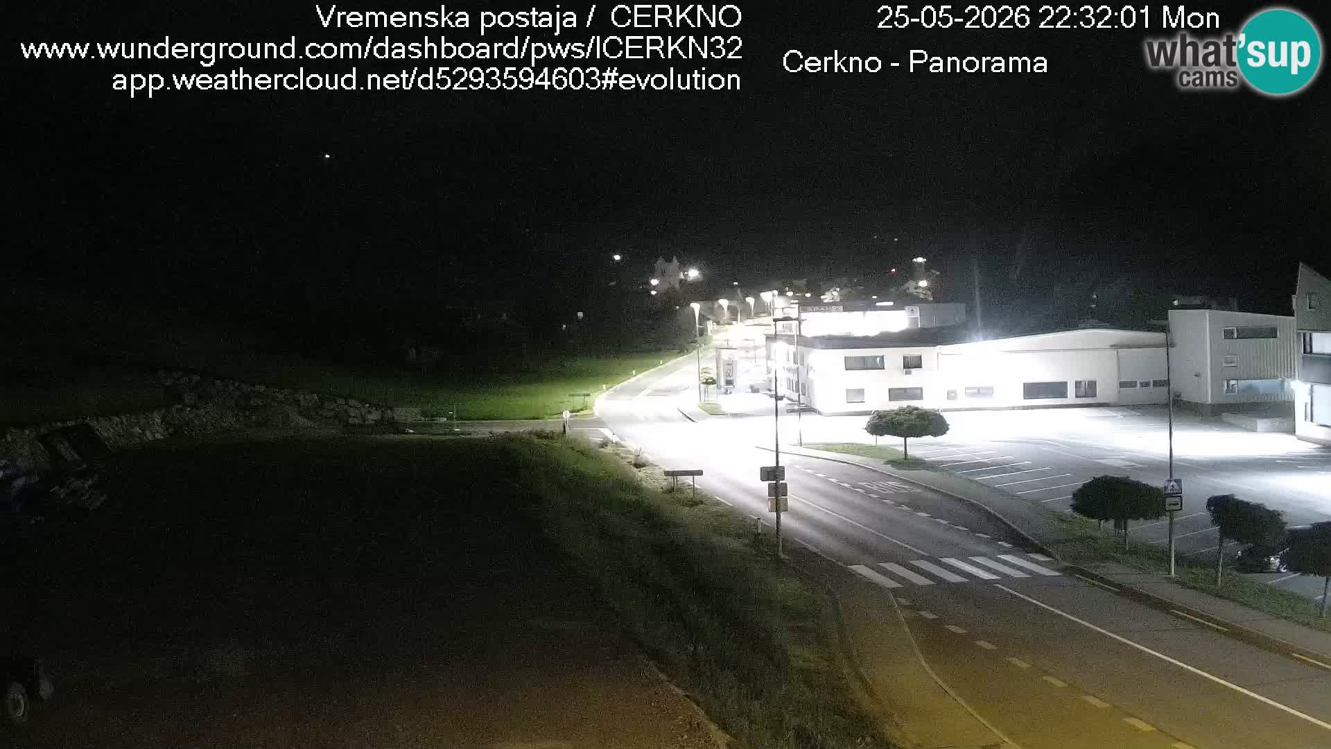 Webcam en direct – Entrée de la ville de Cerkno