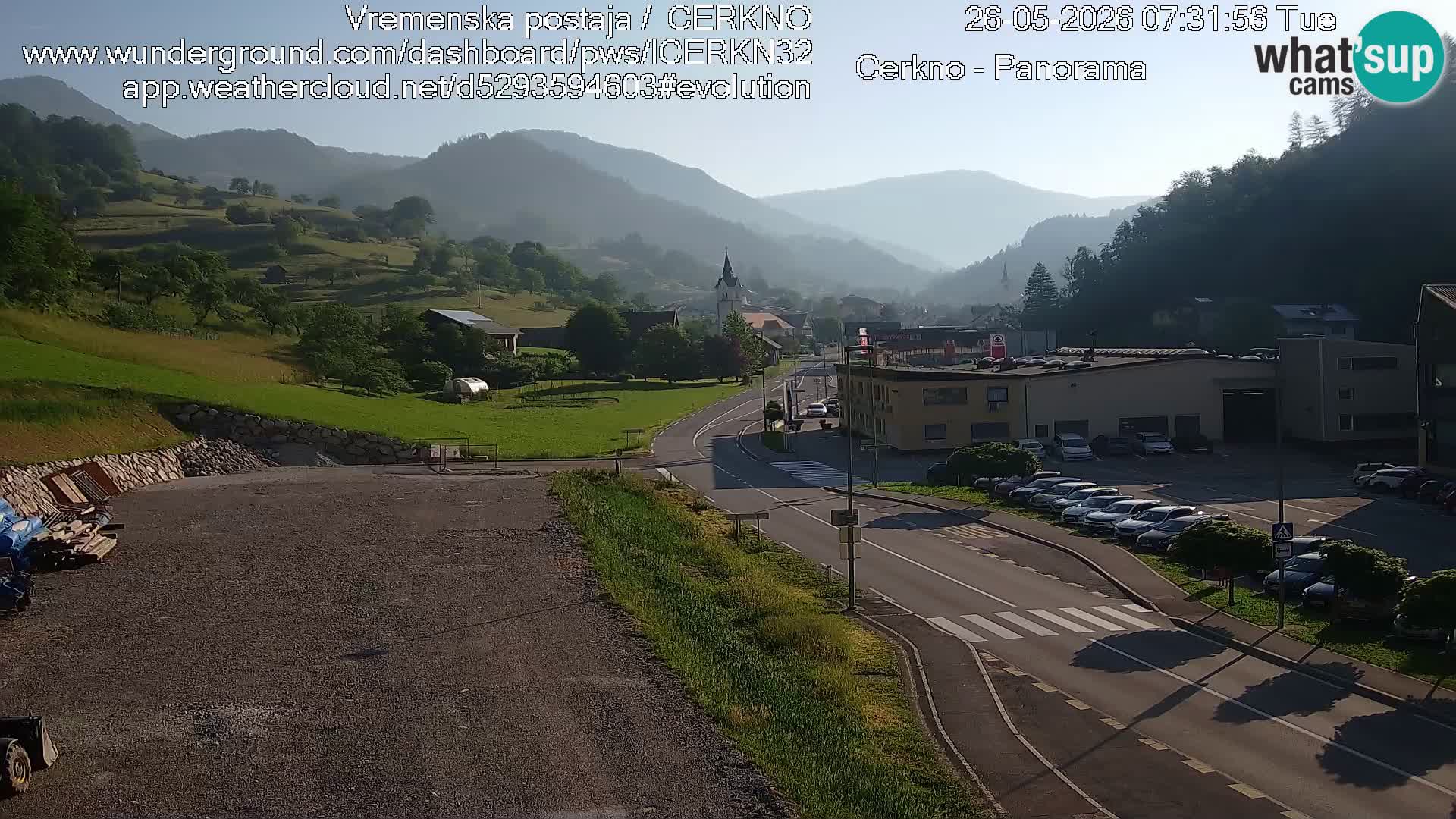 Cerkno ulaz u grad – Kamera uživo