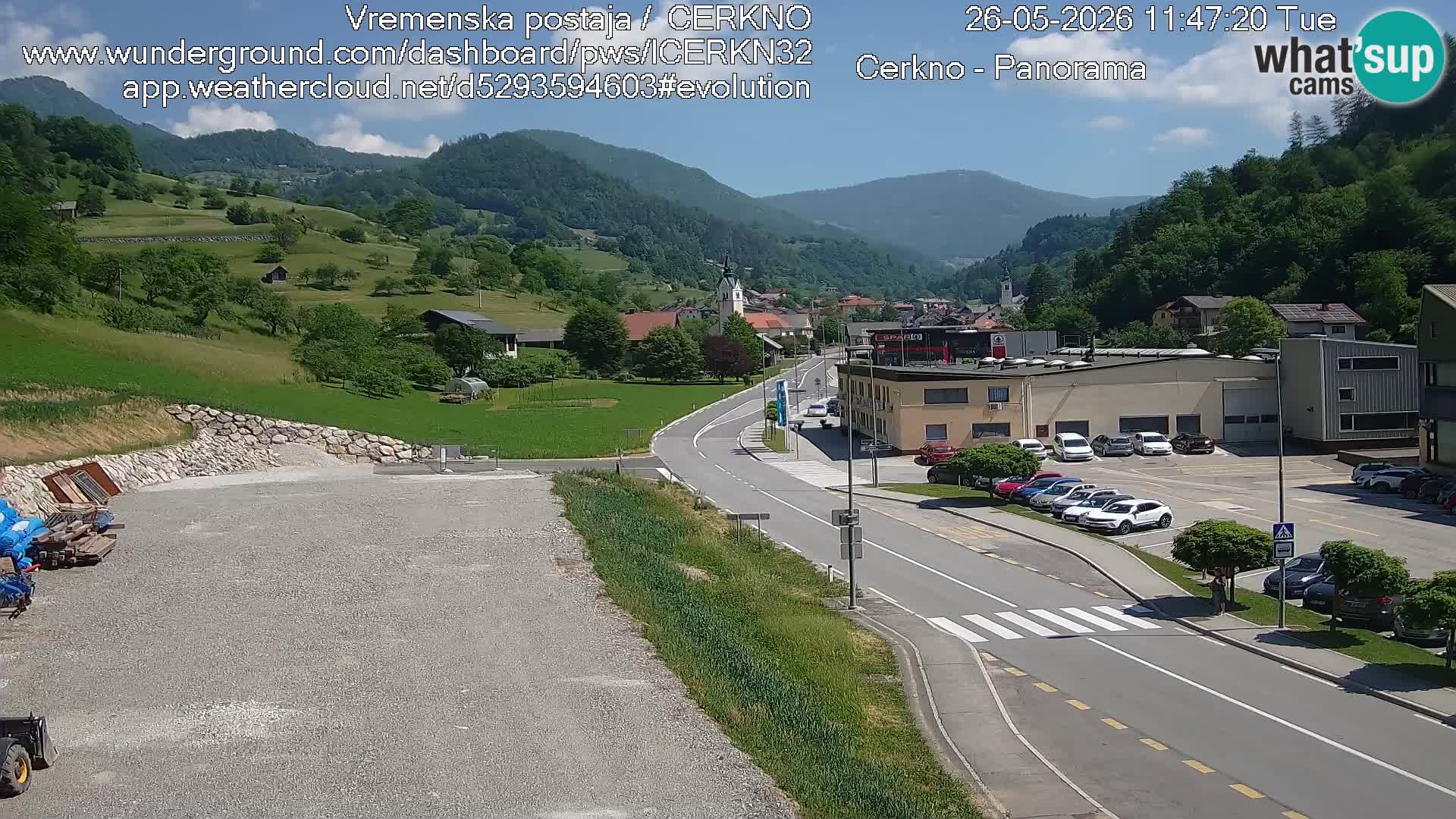 Cerkno ulaz u grad – Kamera uživo