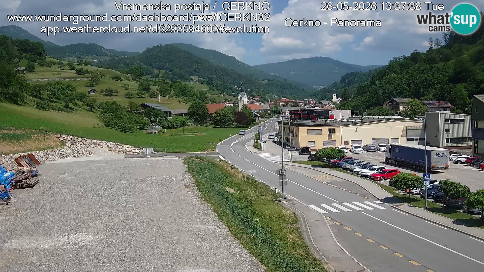Cerkno Stadteingang Live-Webcam