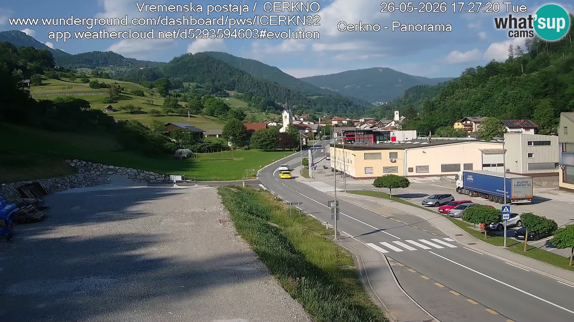 Cerkno Stadteingang Live-Webcam