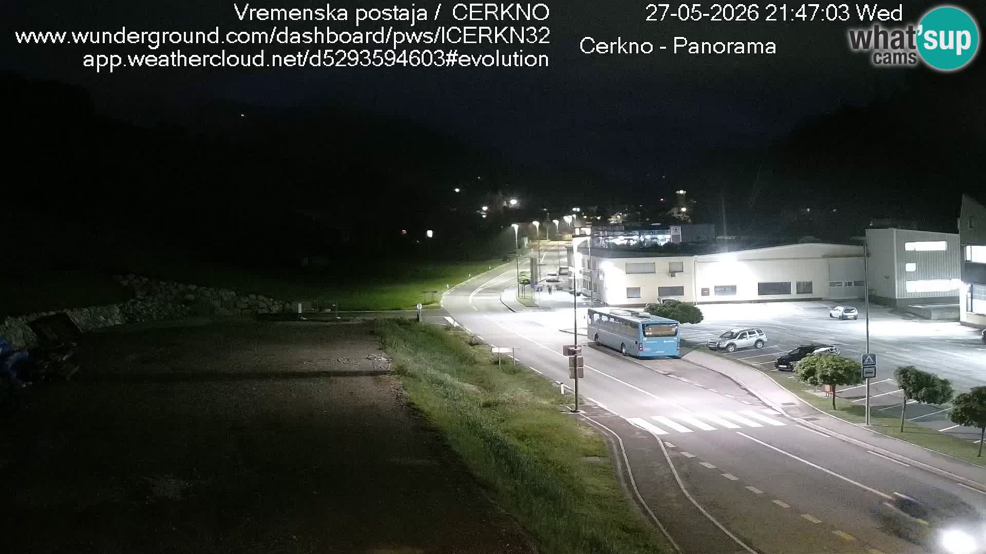 Cerkno entrada a la ciudad Webcam en vivo