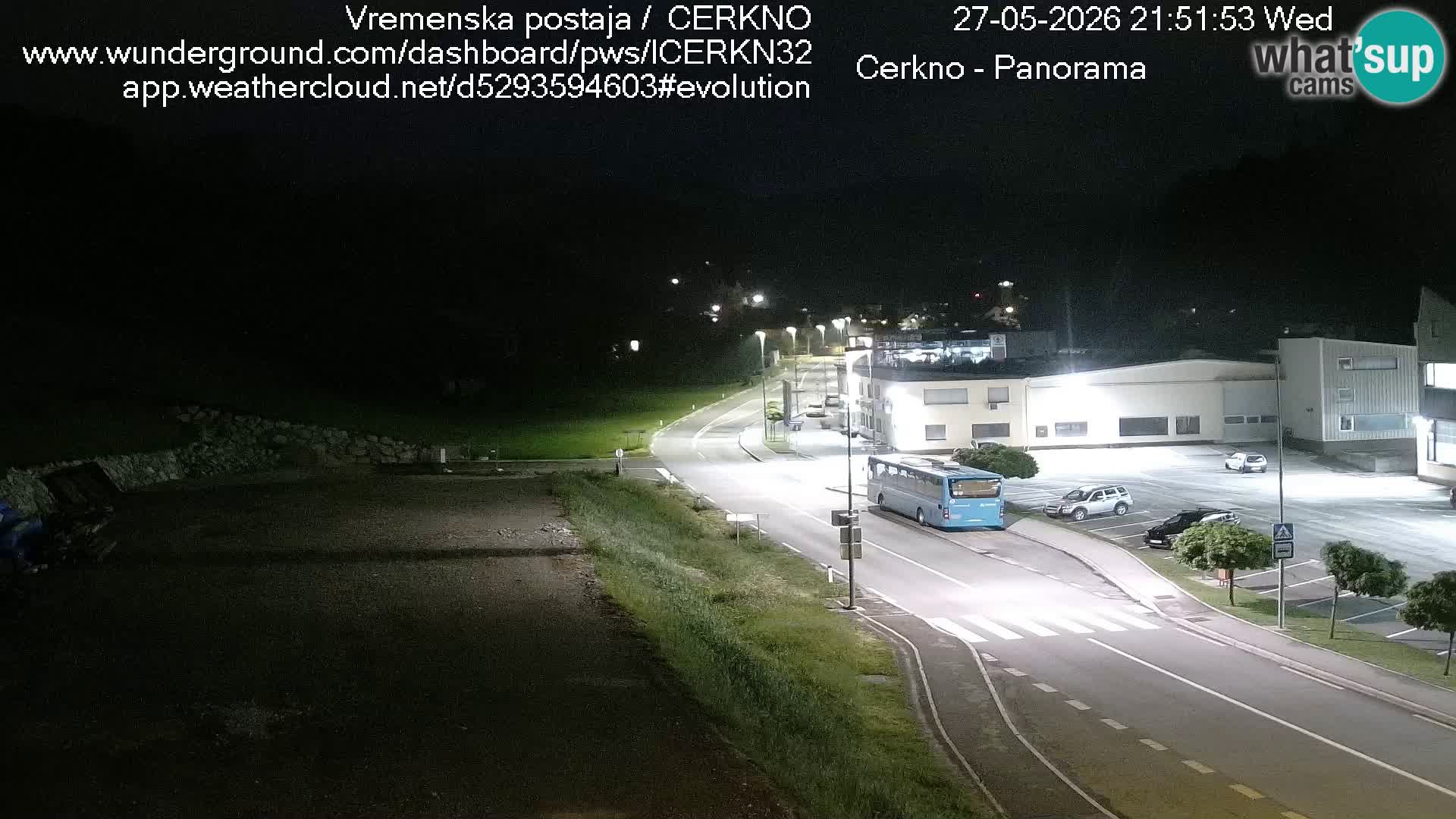 Webcam en direct – Entrée de la ville de Cerkno