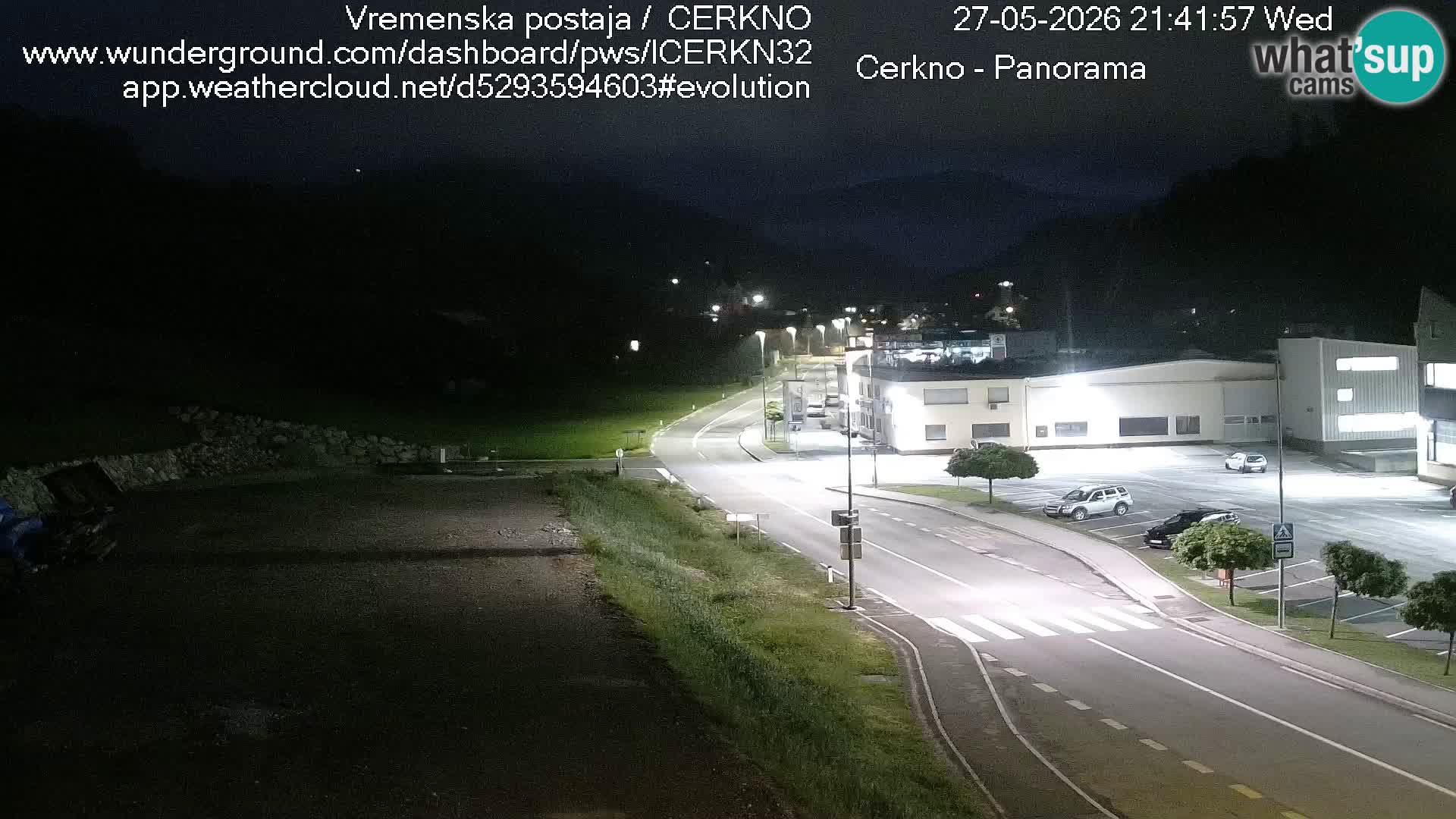 Cerkno city entrance Live Webcam