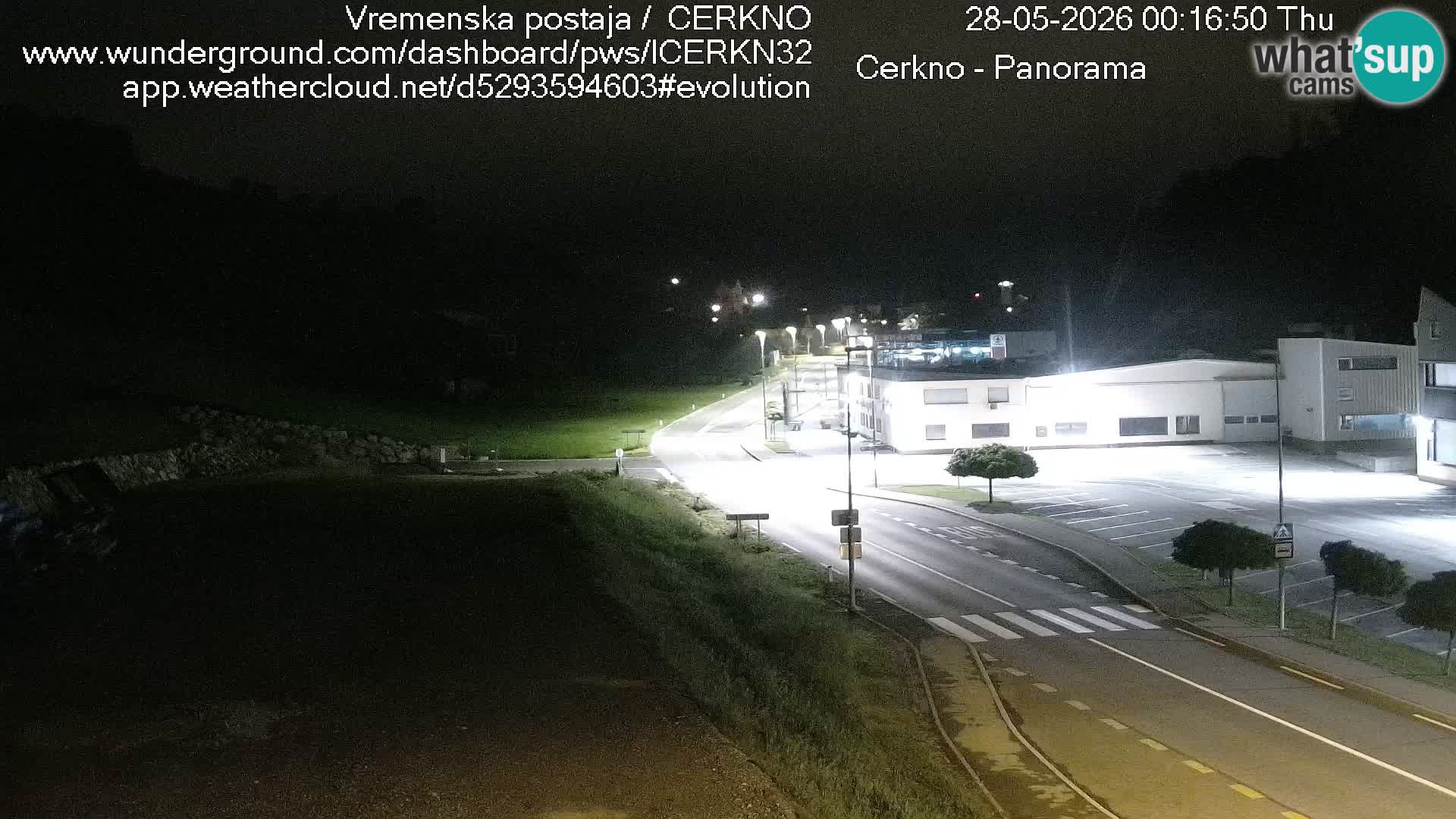 Webcam en direct – Entrée de la ville de Cerkno