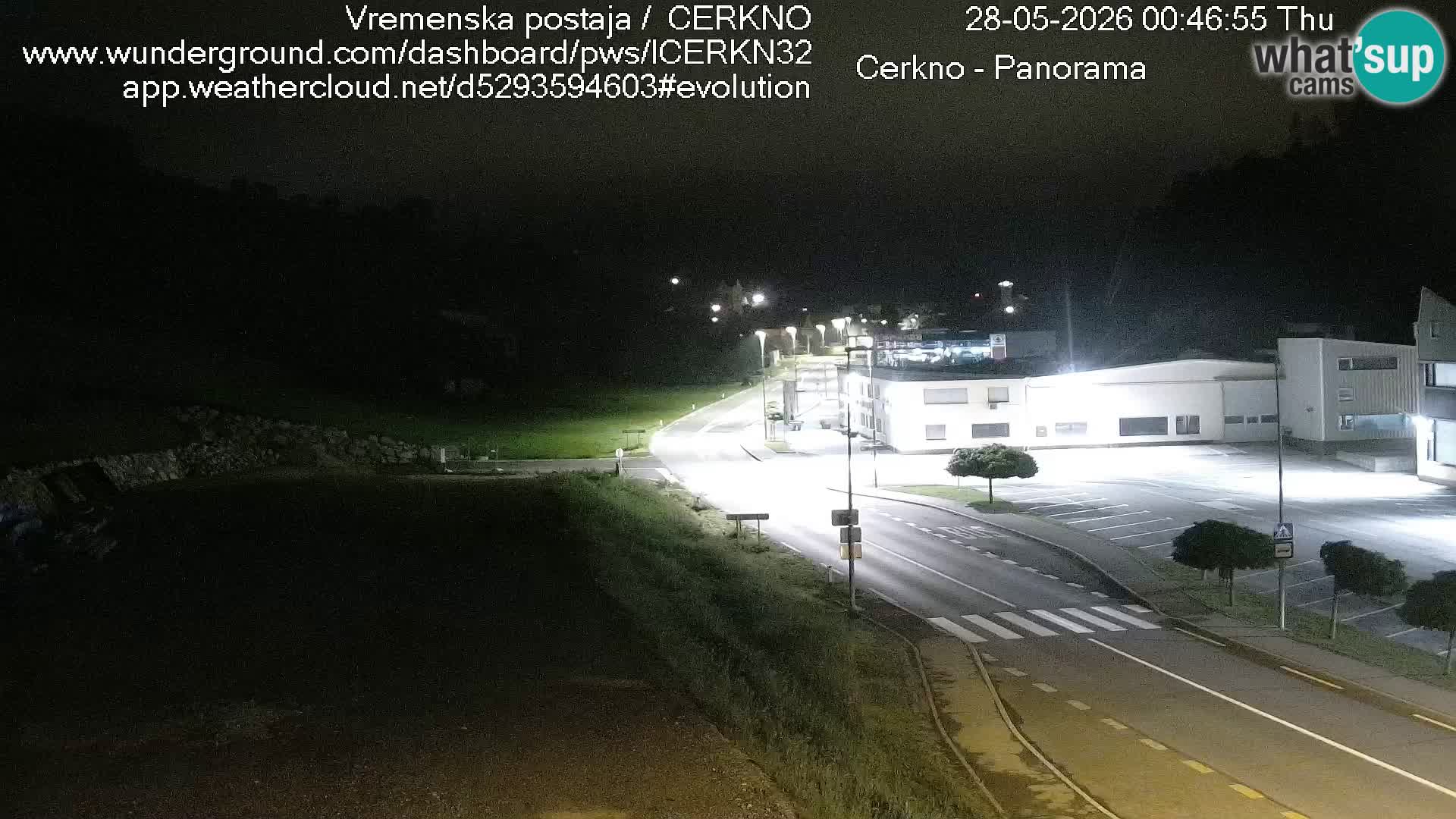 Cerkno city entrance Live Webcam
