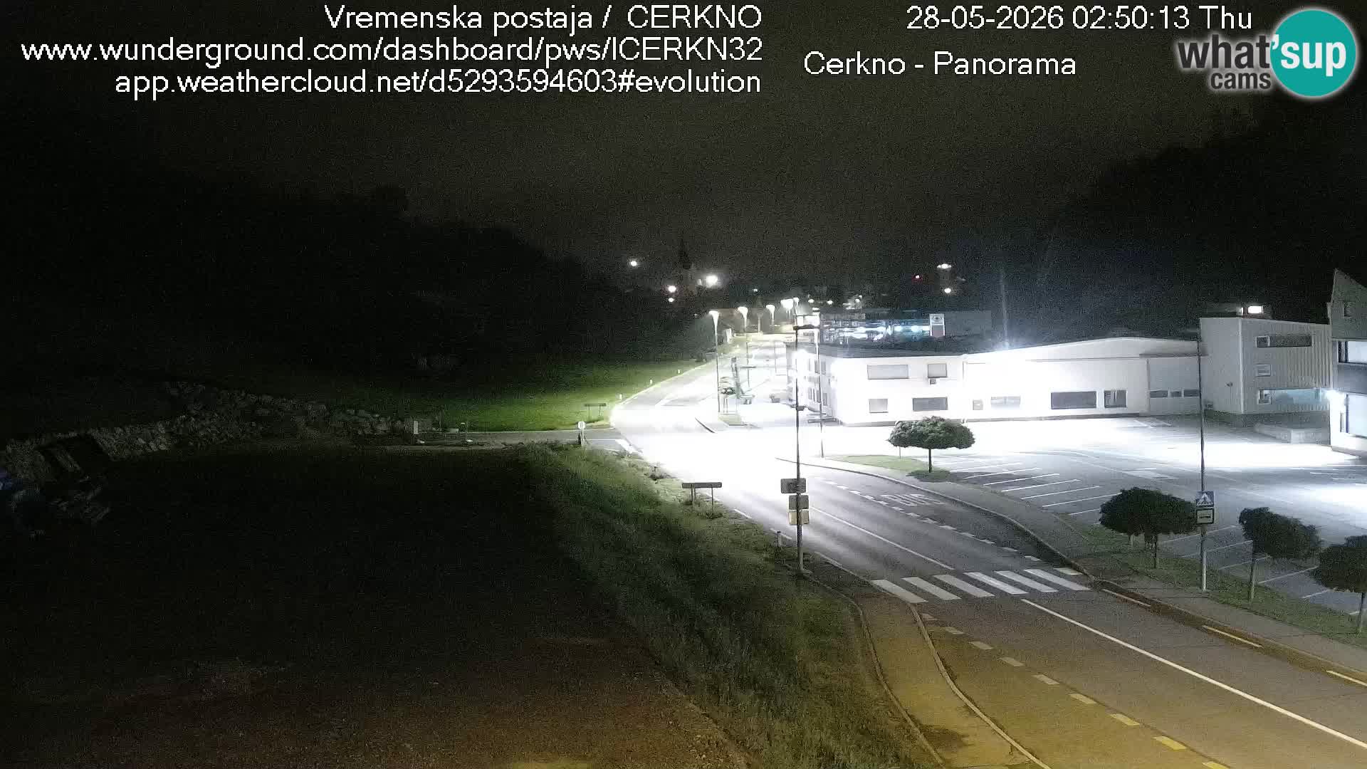 Cerkno city entrance Live Webcam