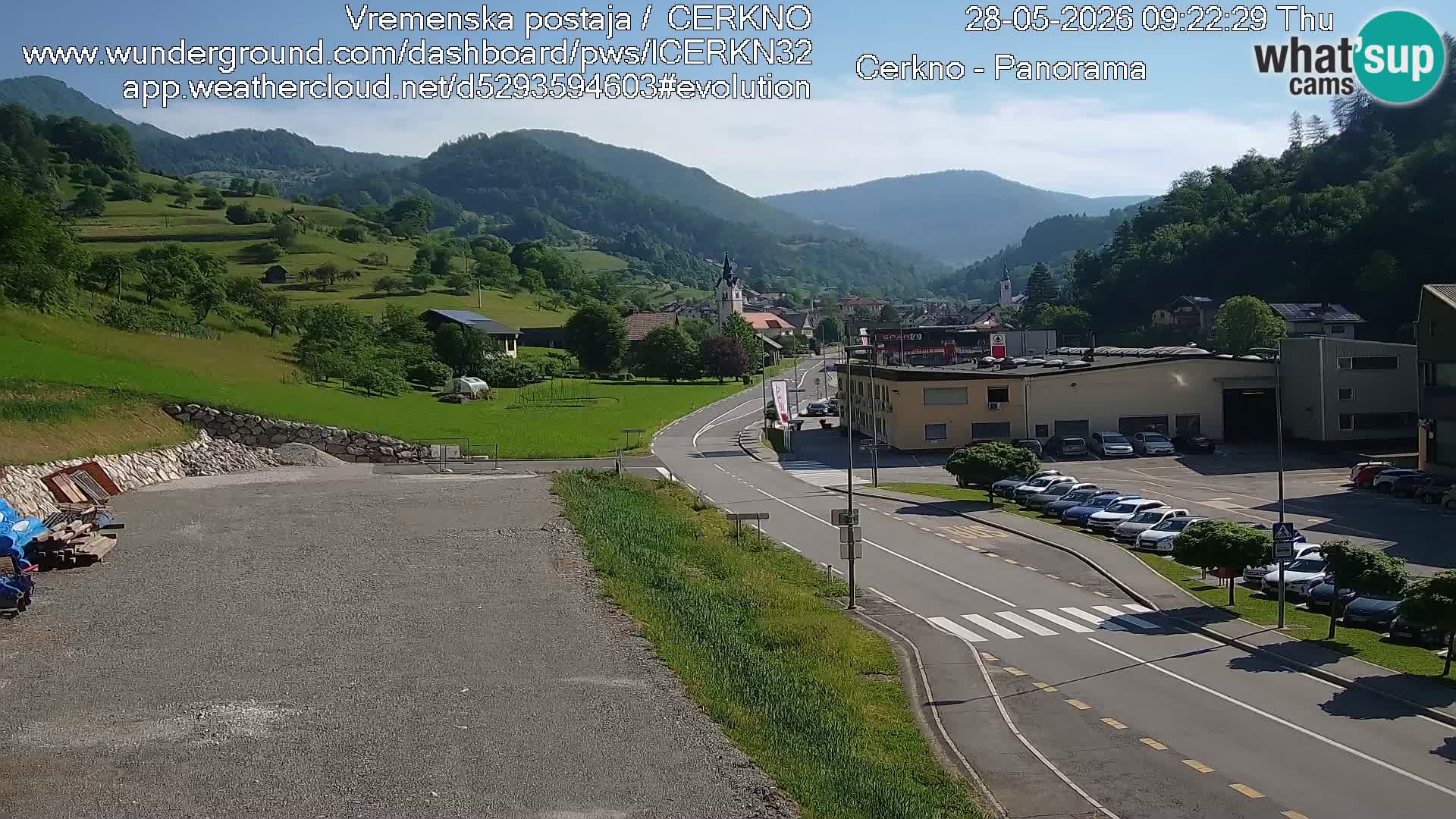Cerkno ulaz u grad – Kamera uživo