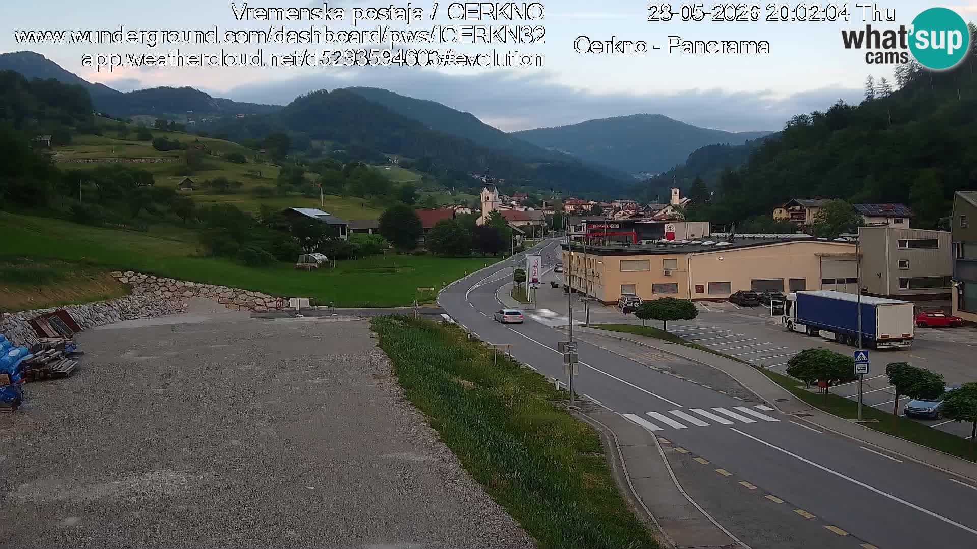 Cerkno Stadteingang Live-Webcam