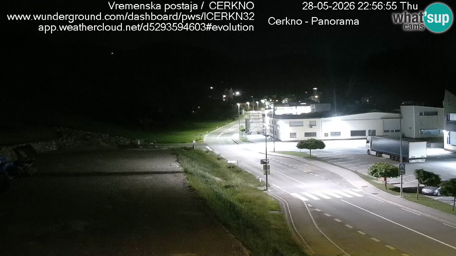 Cerkno city entrance Live Webcam