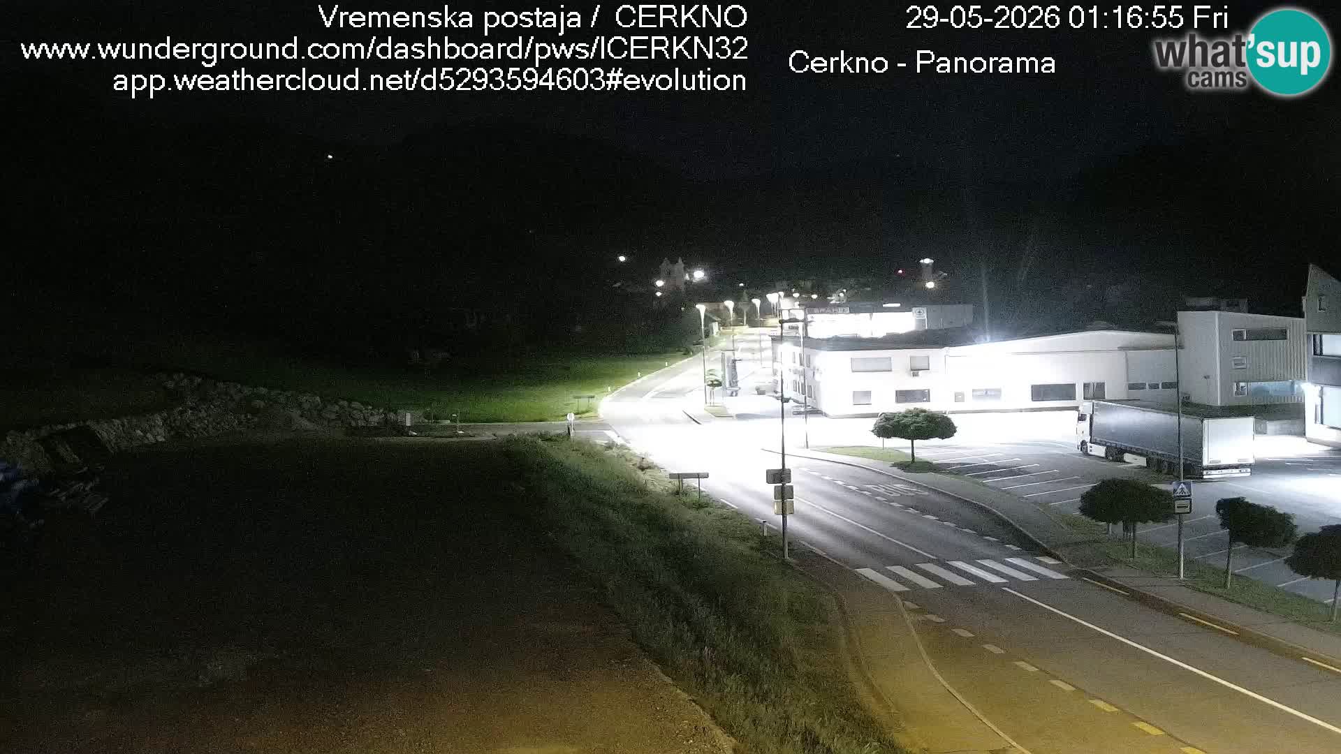 Cerkno entrada a la ciudad Webcam en vivo
