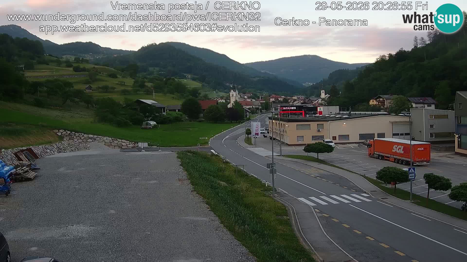 Cerkno Stadteingang Live-Webcam