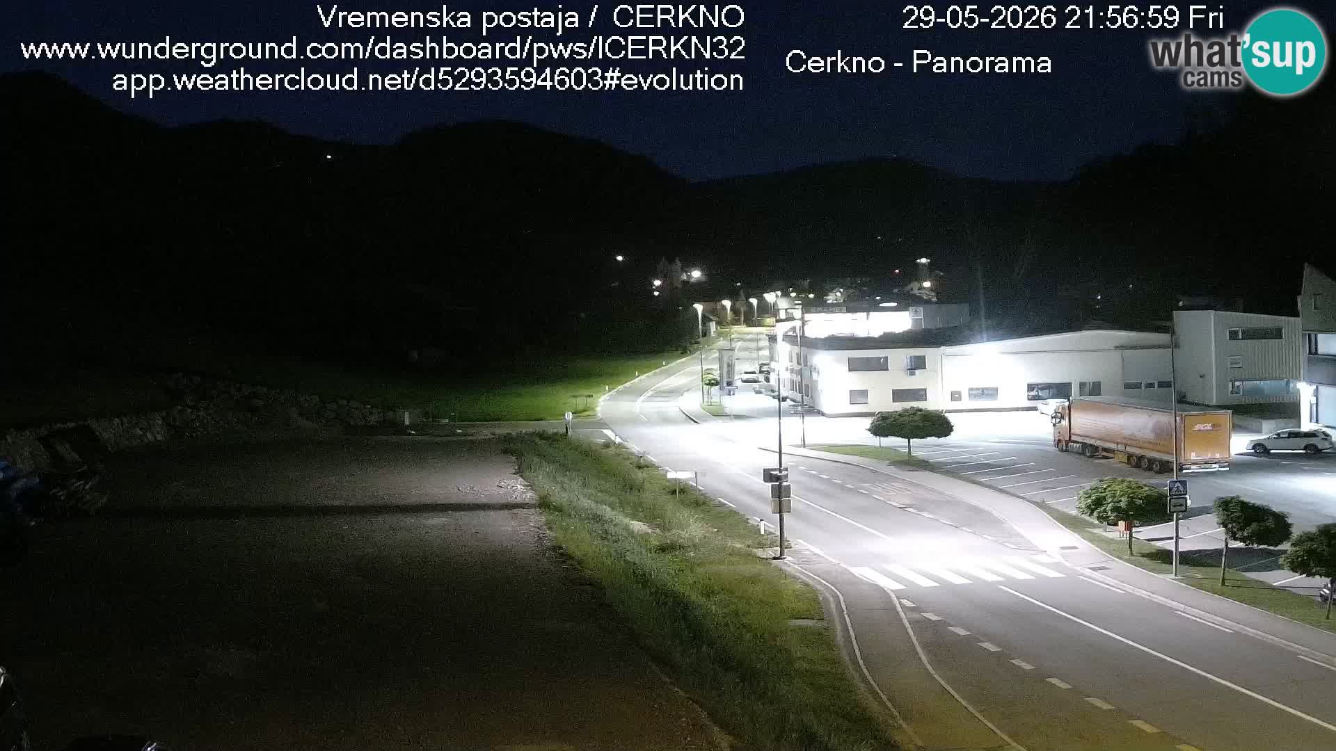 Cerkno entrada a la ciudad Webcam en vivo