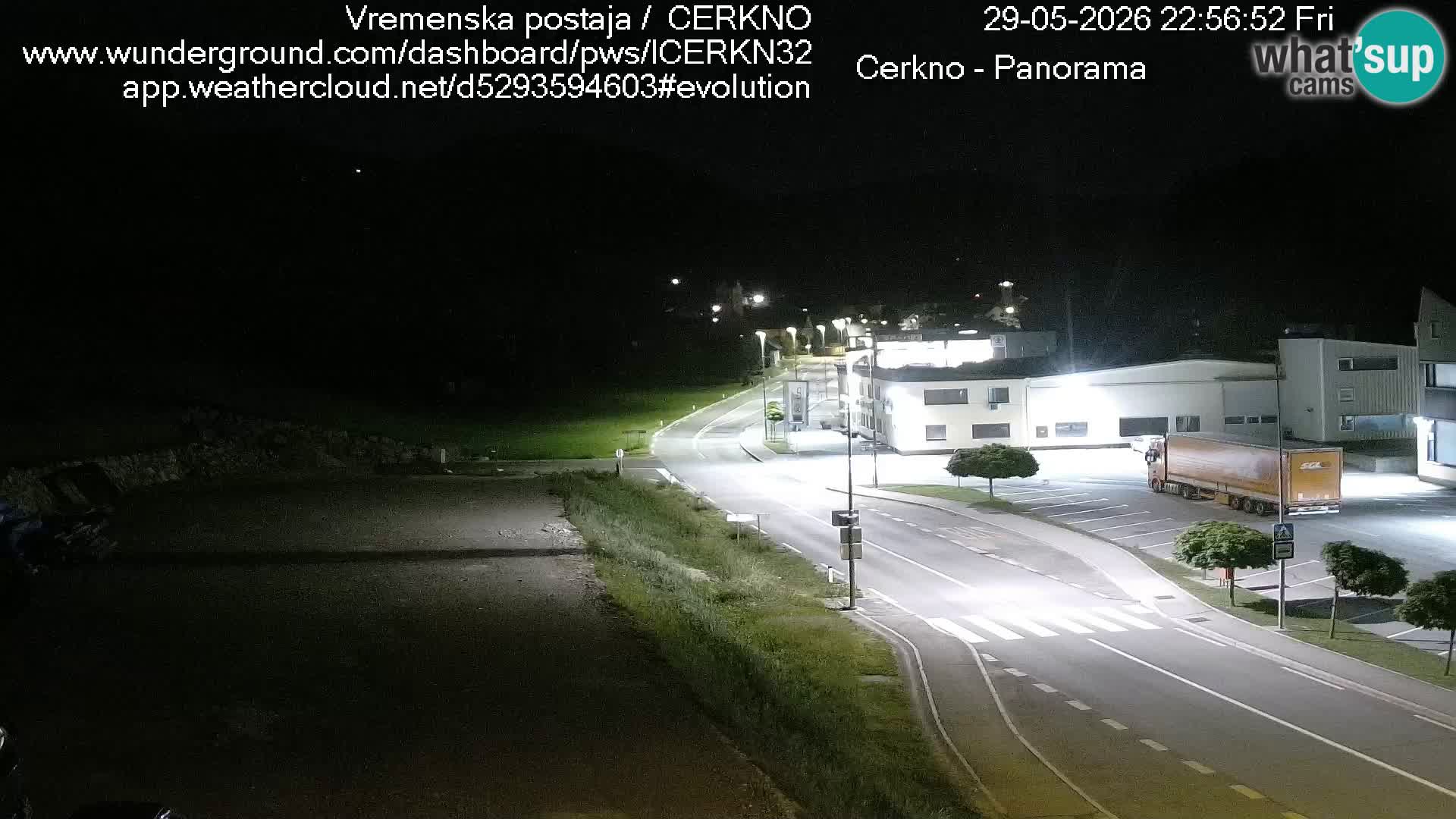 Webcam en direct – Entrée de la ville de Cerkno